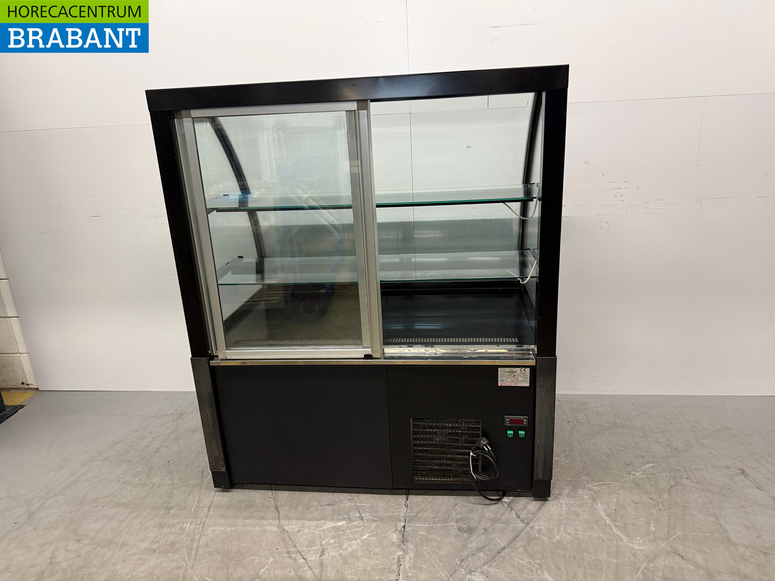 Tecnodom Refrigerated Display Case Pastry Display Case 2 Sliding Doors 120 cm 230V Horeca - Image 4