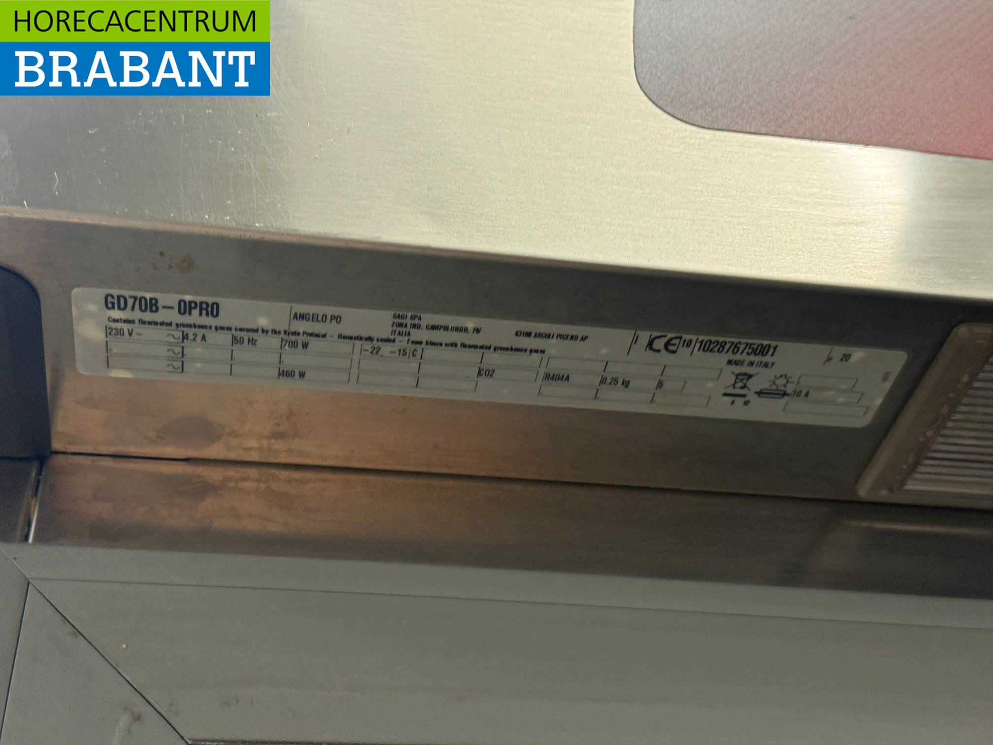 Stainless steel Angelo Po Freezer 600 liters 230V Catering - Image 5