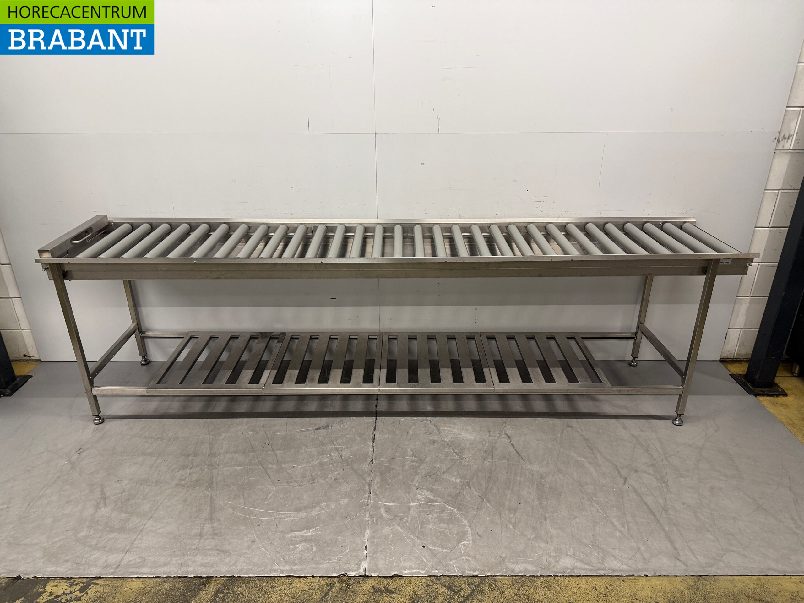 Stainless steel Wexiodisk Drain table Roller conveyor T.B.V.V. Sliding dishwasher 310 cm Horeca
