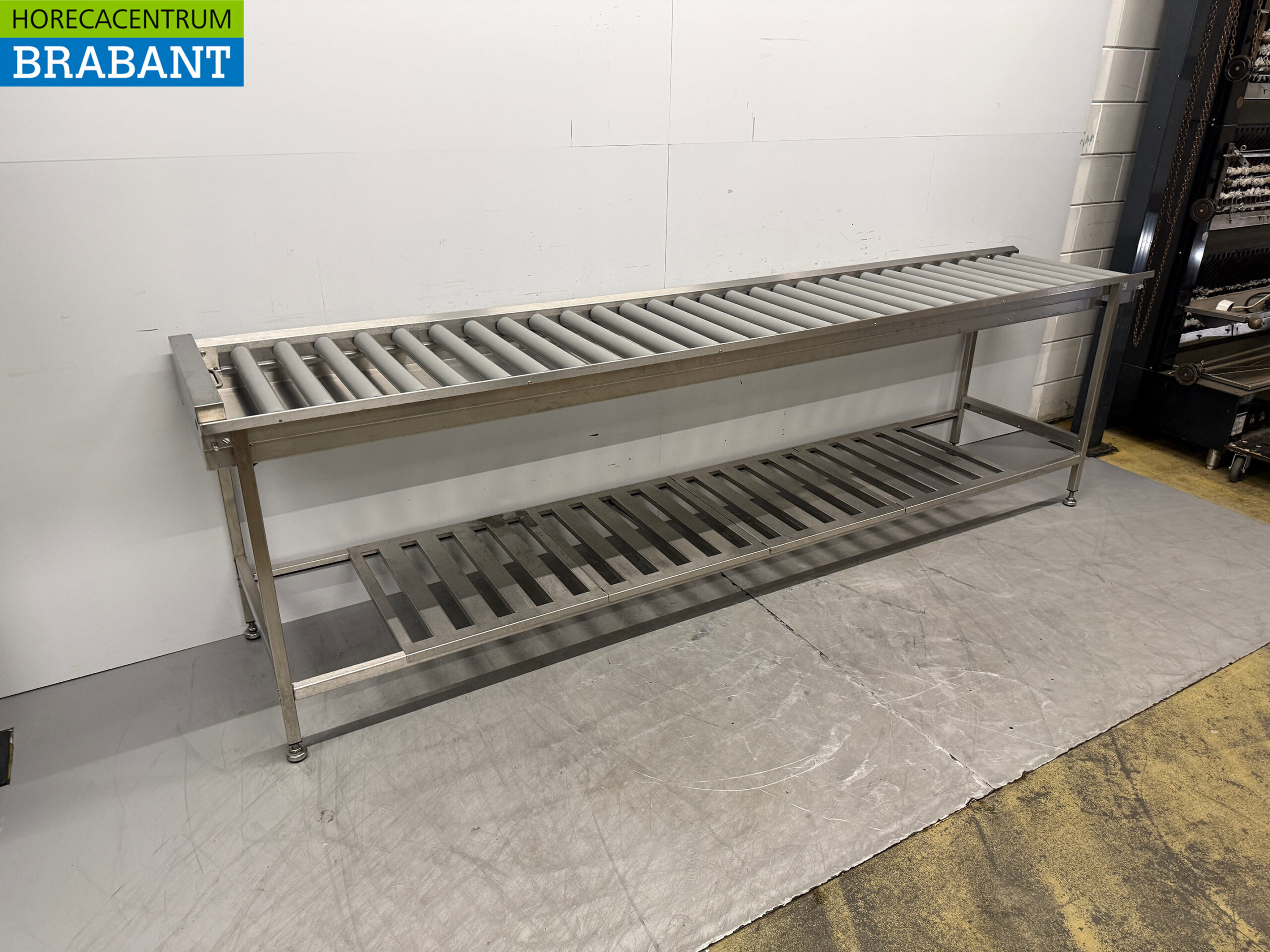 Stainless steel Wexiodisk Drain table Roller conveyor T.B.V.V. Sliding dishwasher 310 cm Horeca - Image 2