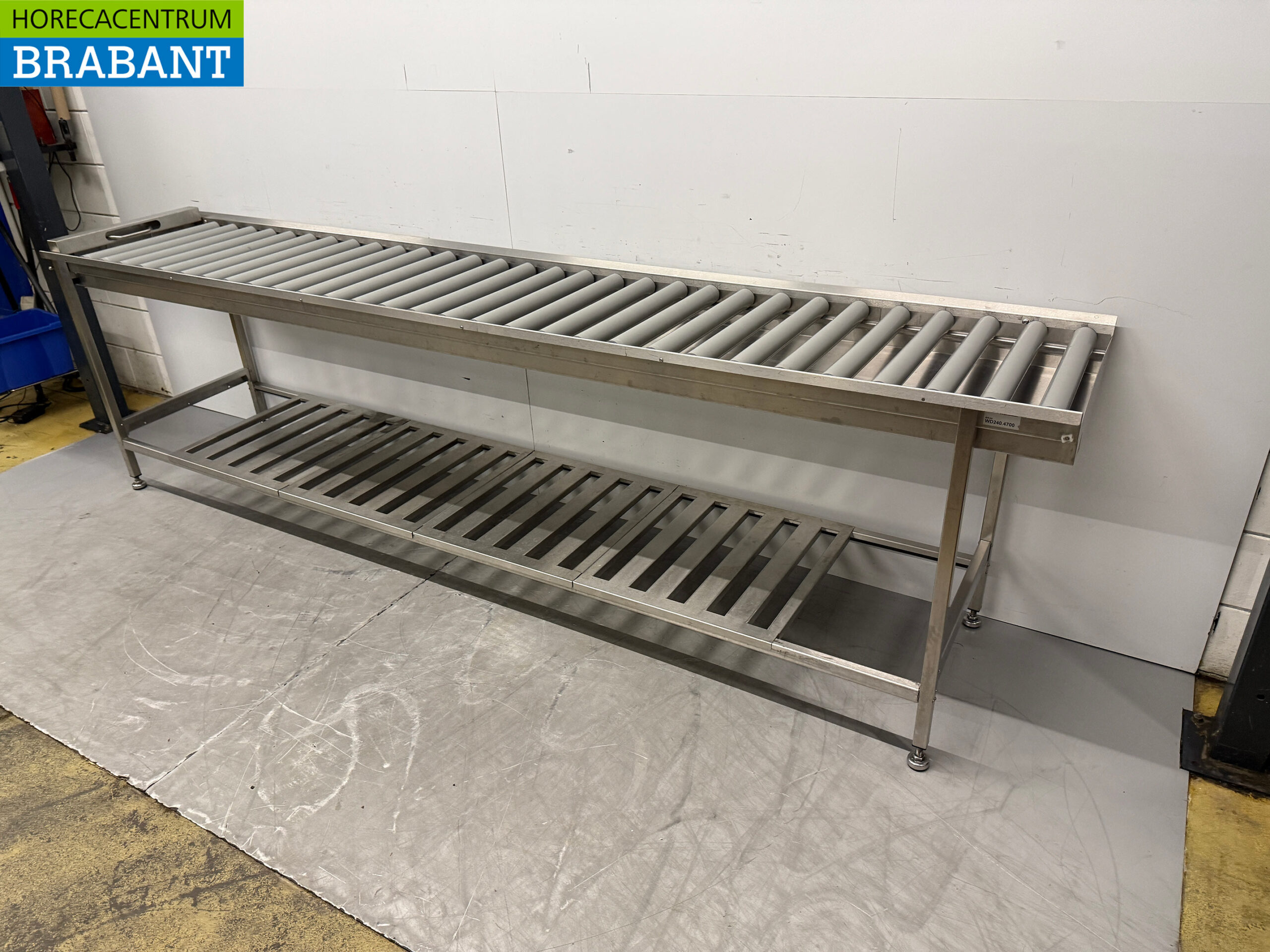 Stainless steel Wexiodisk Drain table Roller conveyor T.B.V.V. Sliding dishwasher 310 cm Horeca - Image 3
