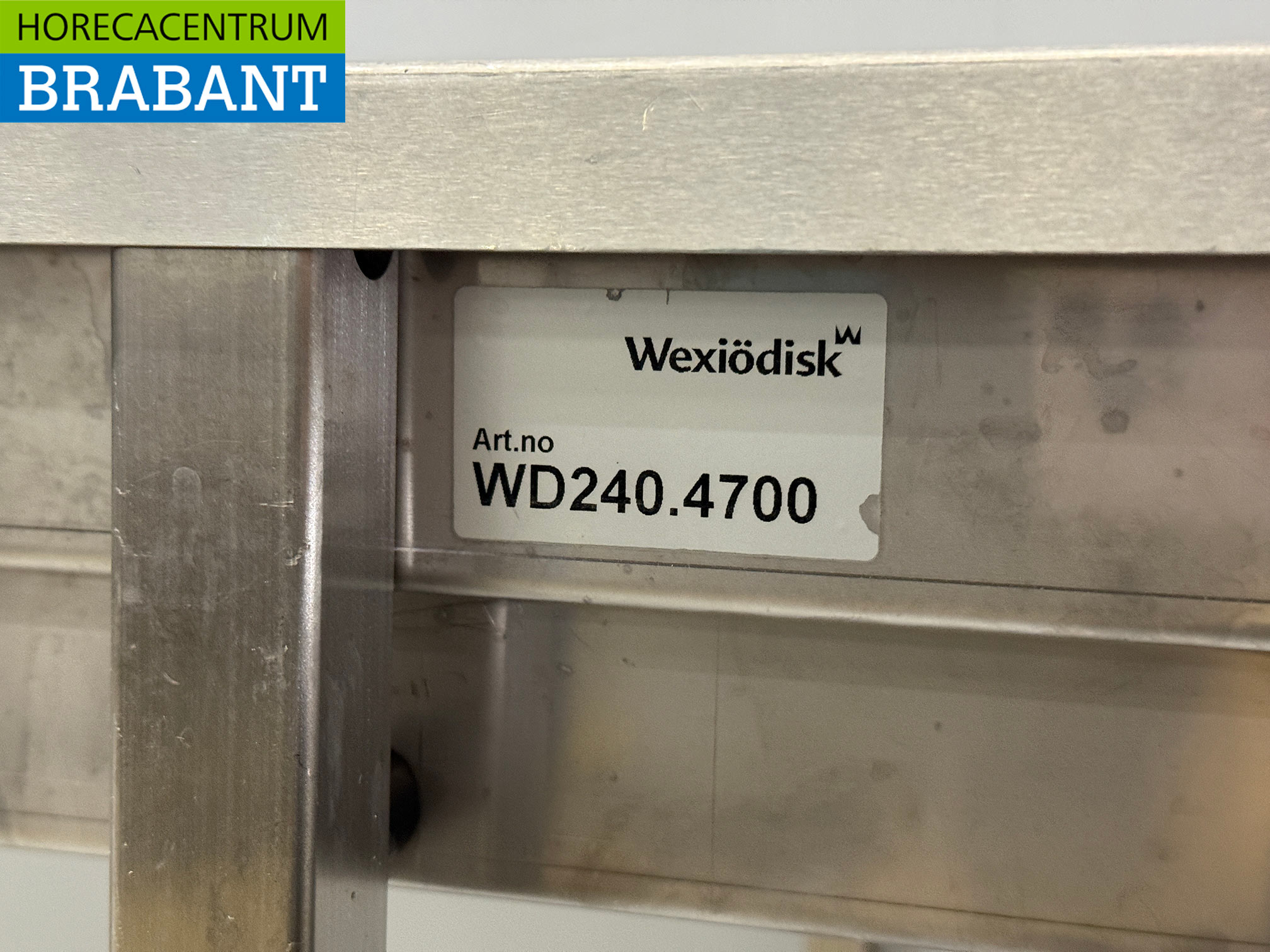 Stainless steel Wexiodisk Drain table Roller conveyor T.B.V.V. Sliding dishwasher 310 cm Horeca - Image 6