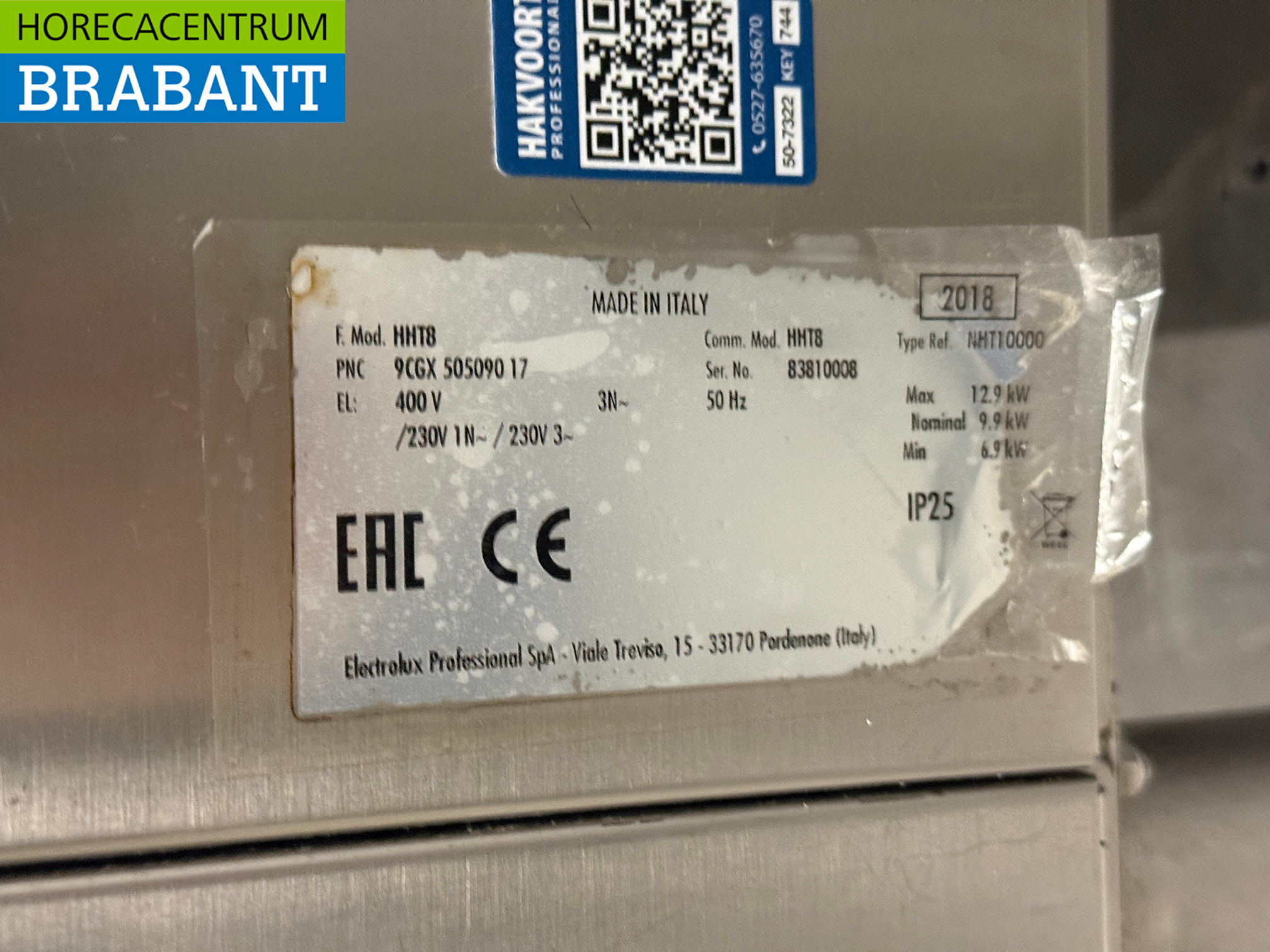 Stainless steel Zanussi Sliding dishwasher 400V Catering - Image 6