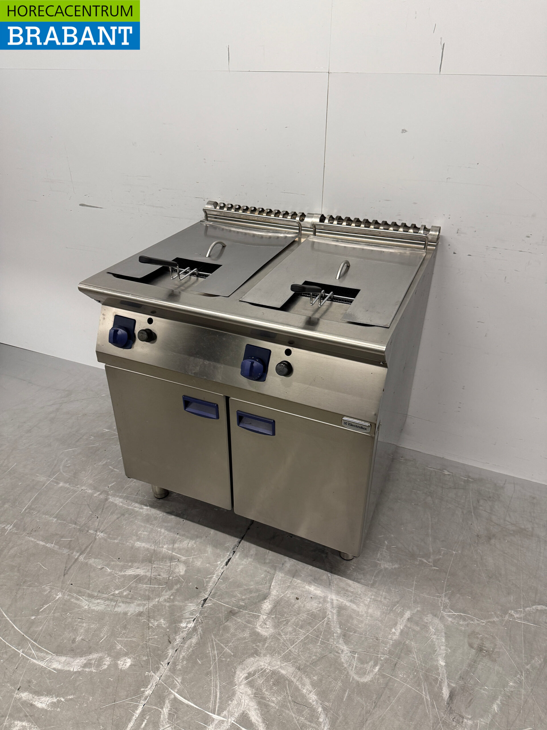 Stainless steel Electrolux Double Fryer 2 x 7 liter GAS Catering - Image 2