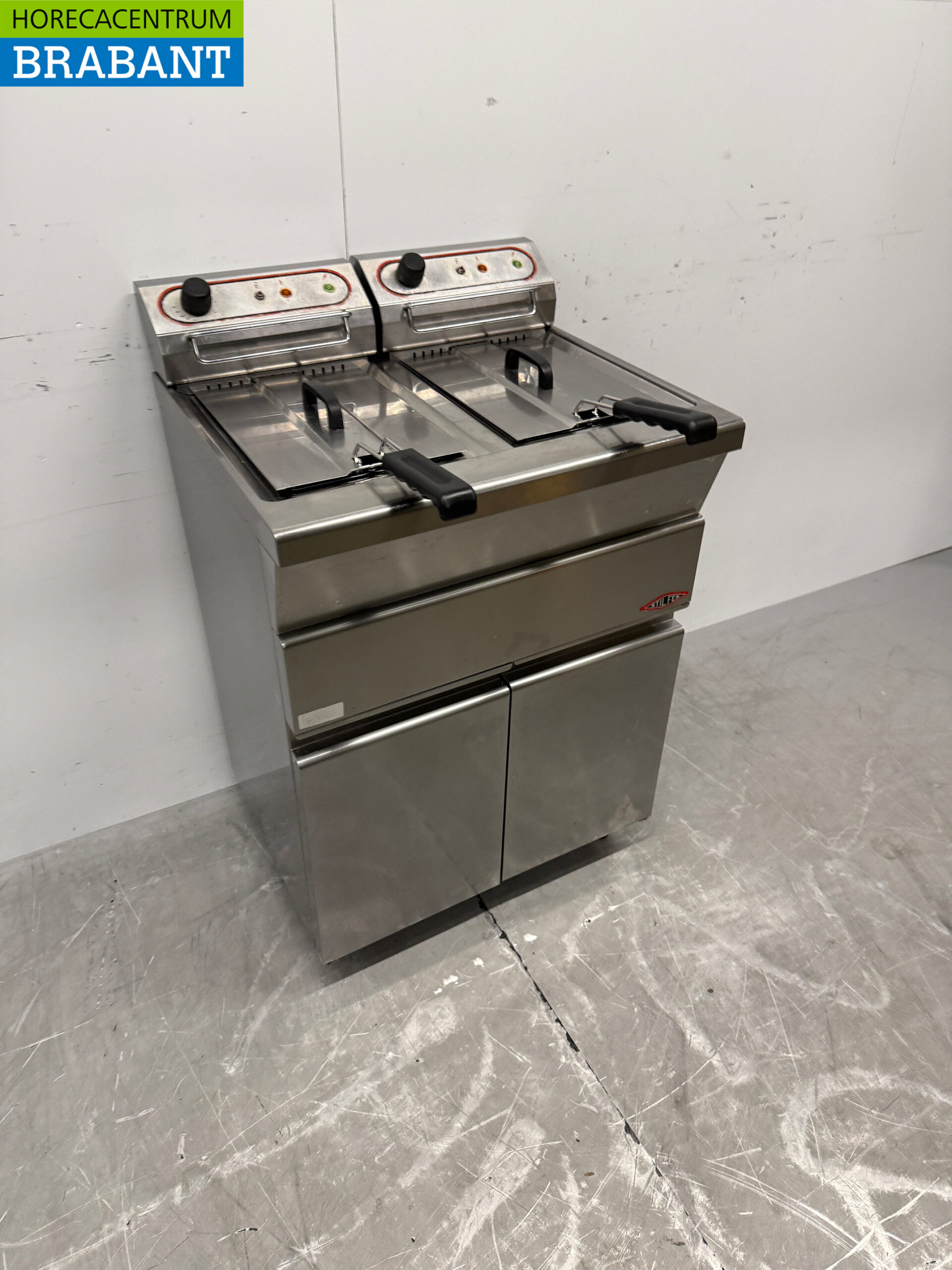 Stainless steel Stilfer Double Fryer 2 x 9 liters 2 x 230V Horeca - Image 3