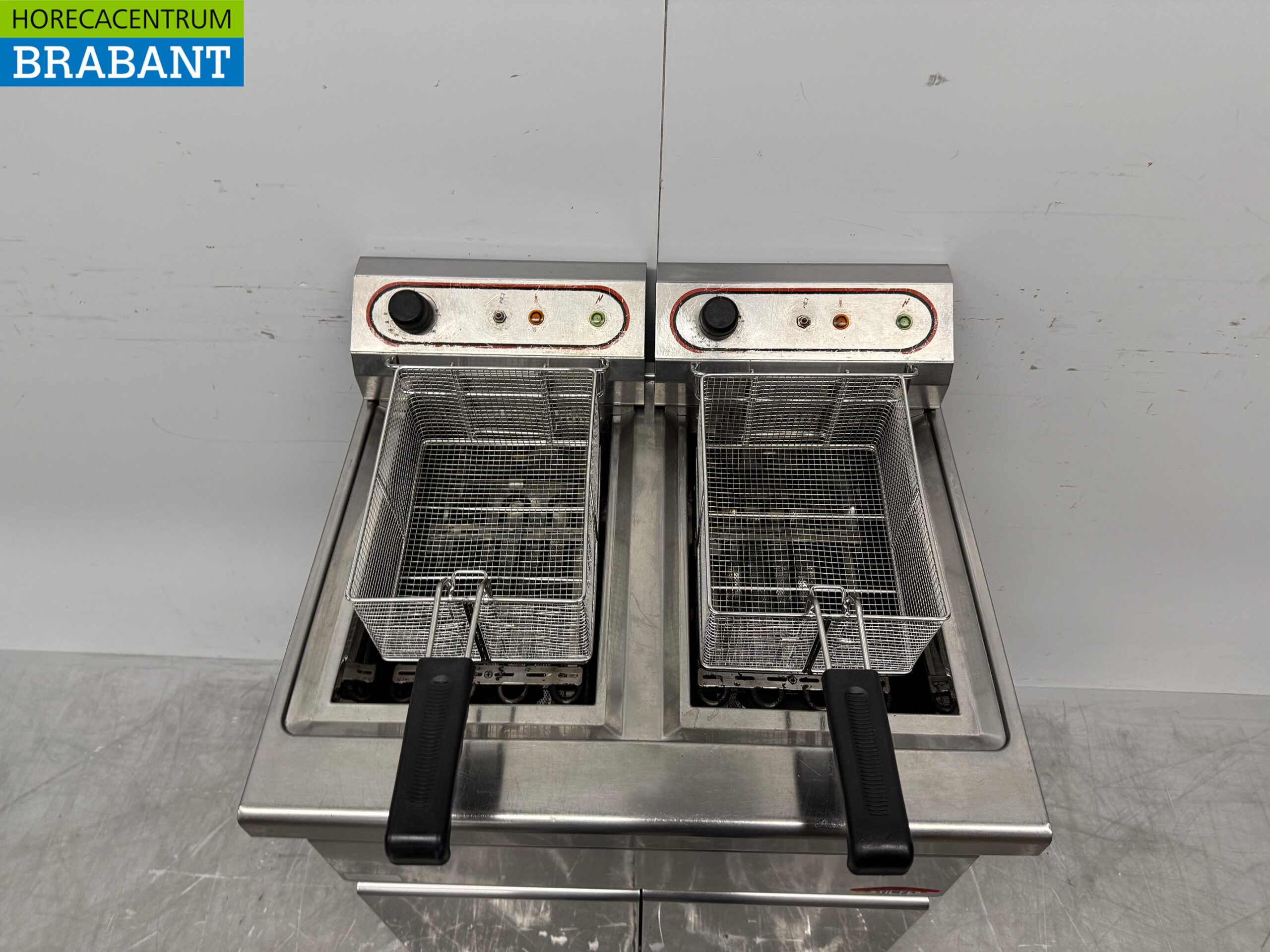 Stainless steel Stilfer Double Fryer 2 x 9 liters 2 x 230V Horeca - Image 4