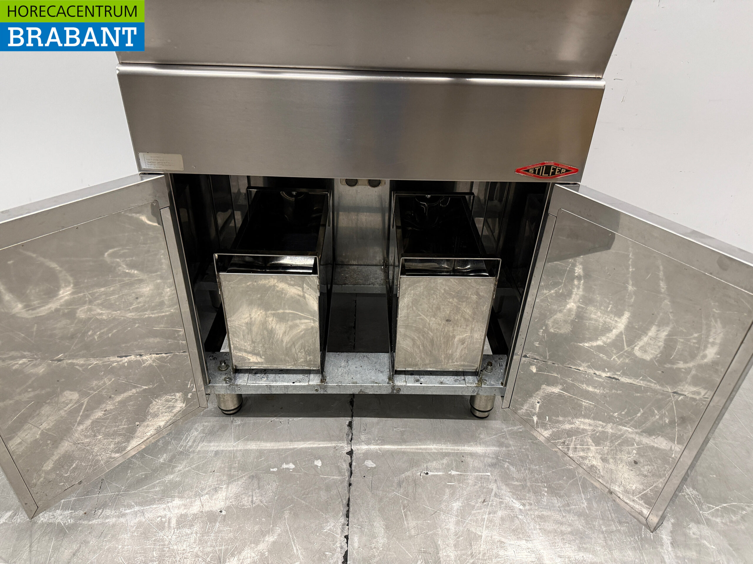 Stainless steel Stilfer Double Fryer 2 x 9 liters 2 x 230V Horeca - Image 5