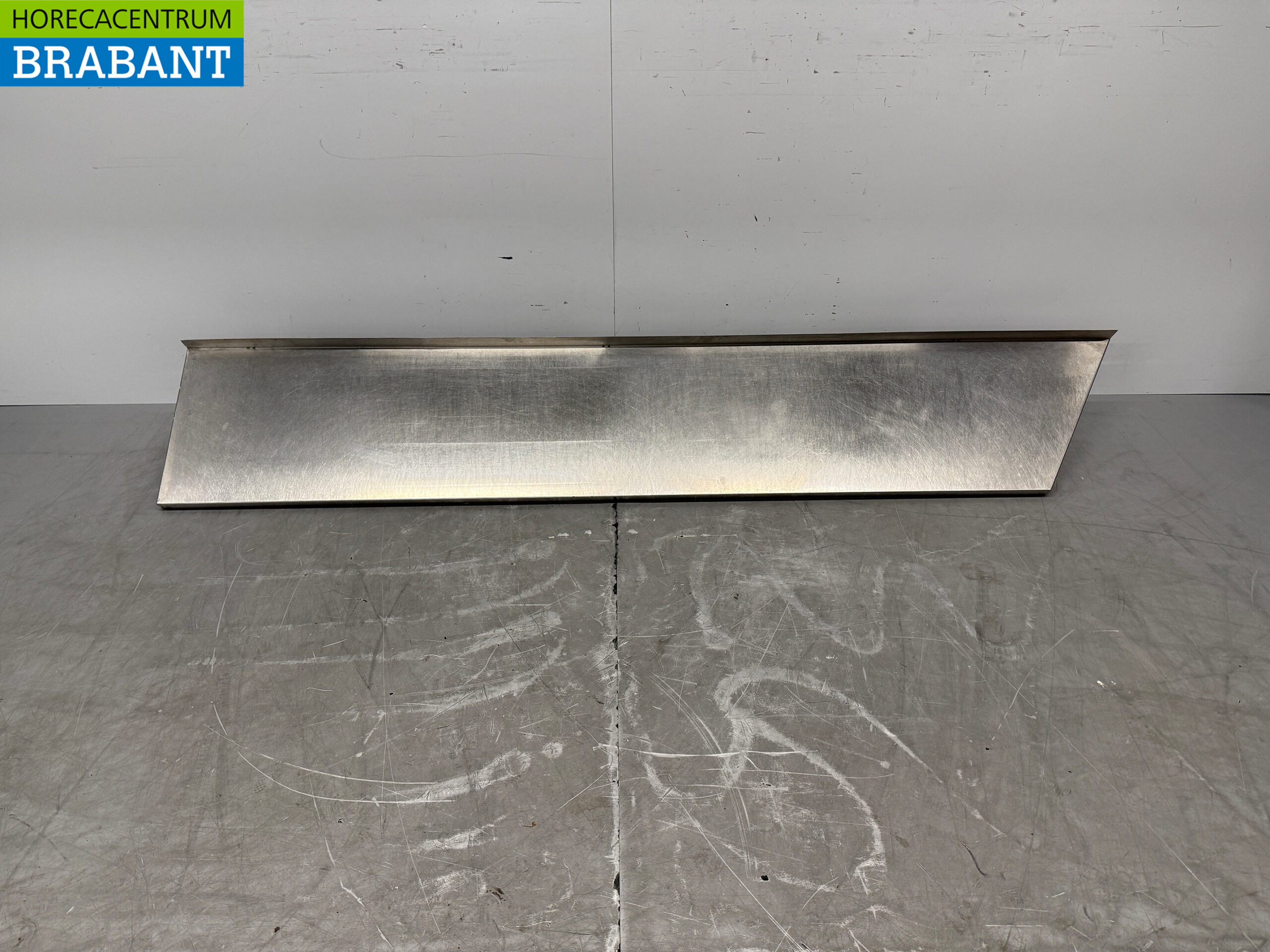 Stainless steel Wall Shelf 223 x 40 cm Horeca