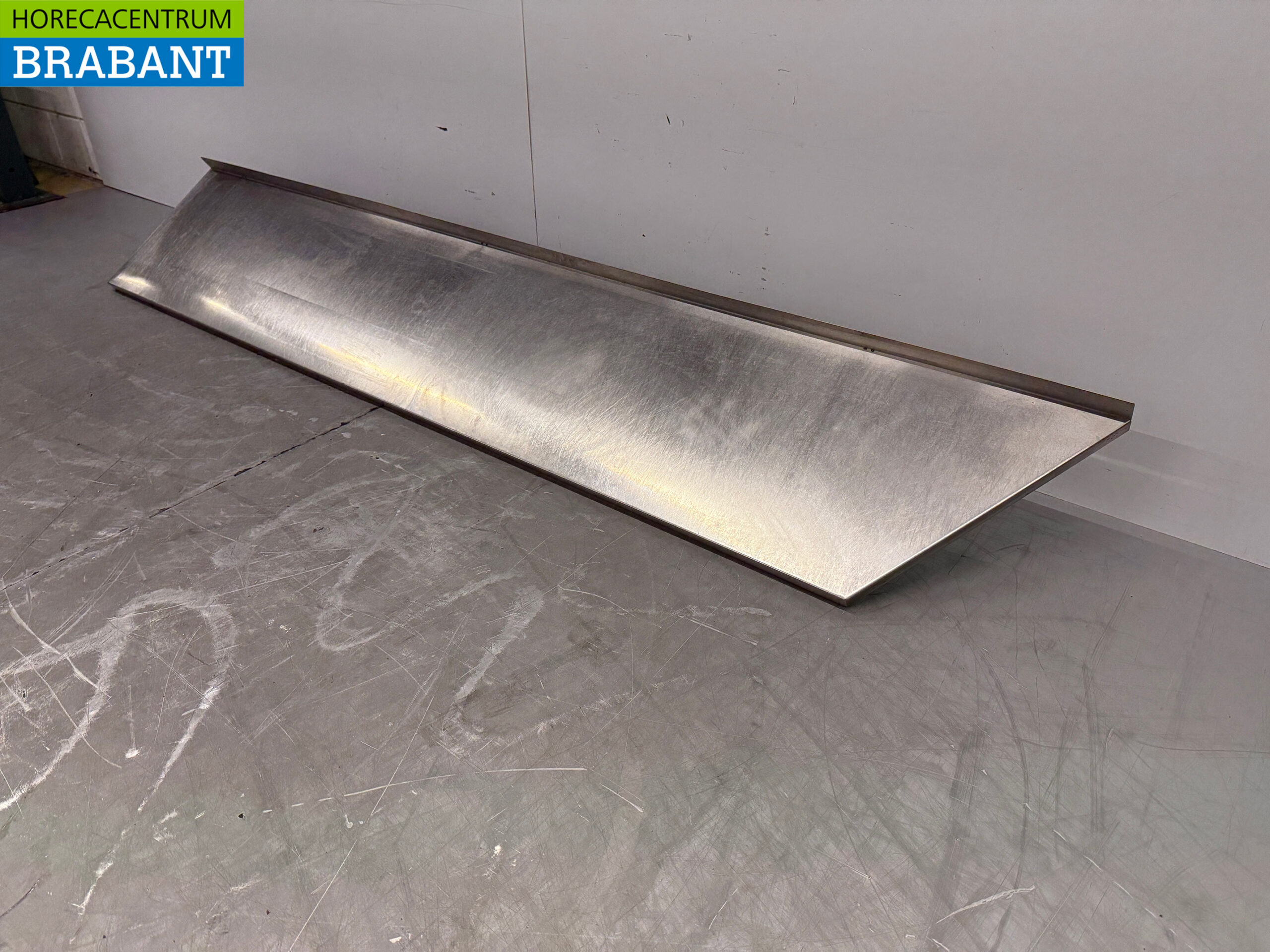Stainless steel Wall Shelf 223 x 40 cm Horeca - Image 2