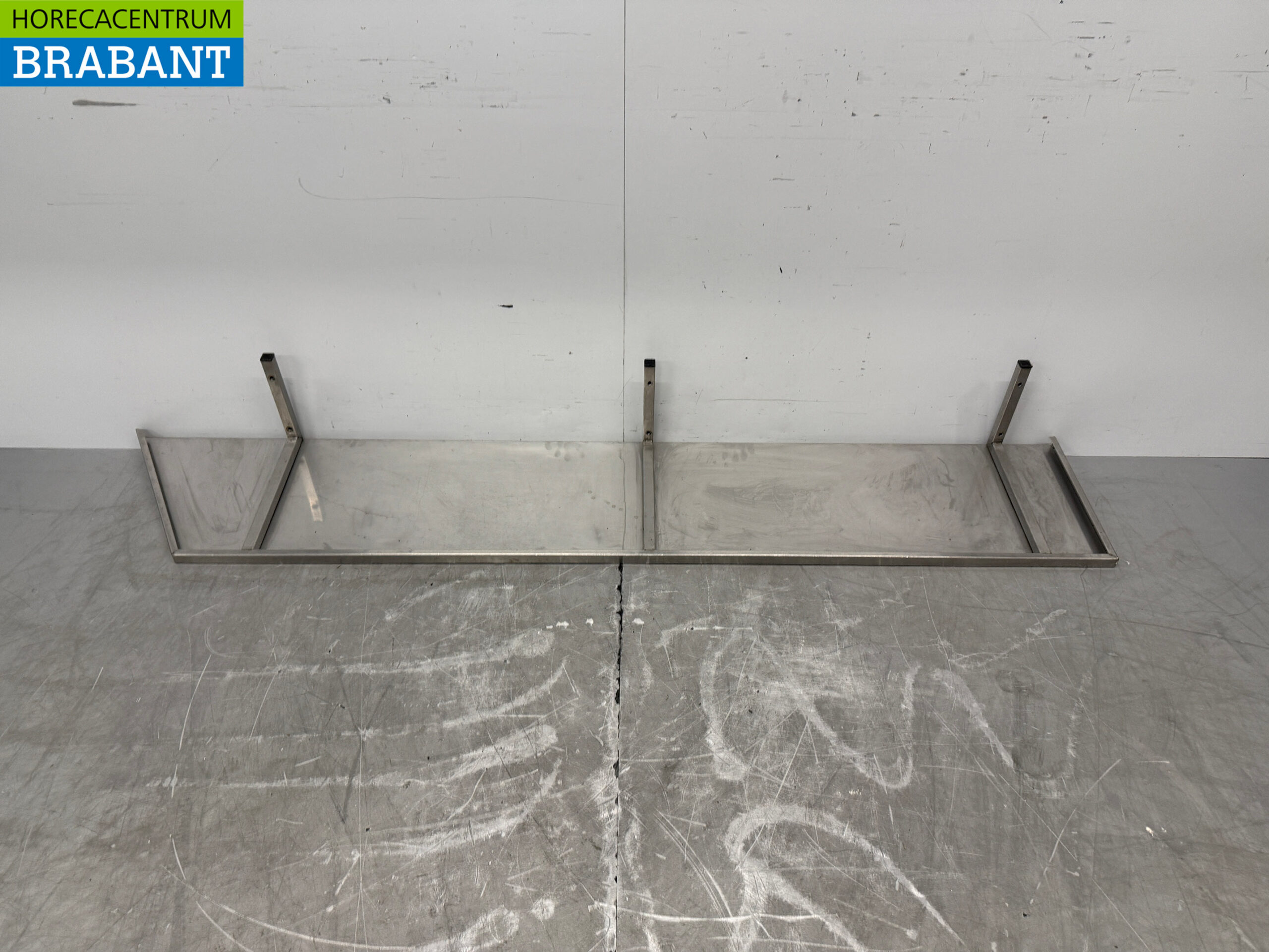 Stainless steel Wall Shelf 223 x 40 cm Horeca - Image 4