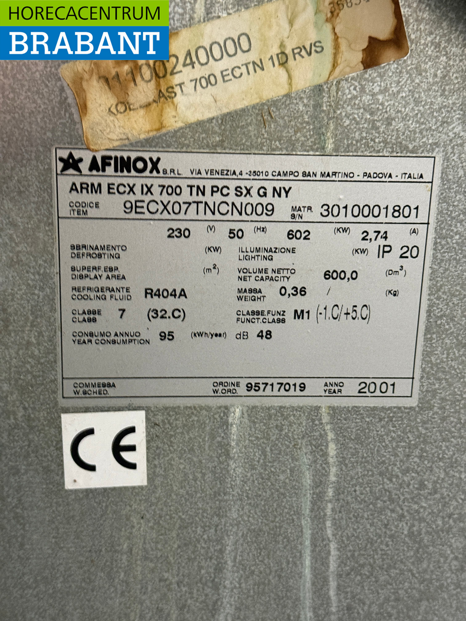 Stainless steel Afinox Refrigeration 700 liters 230V Horeca - Image 5