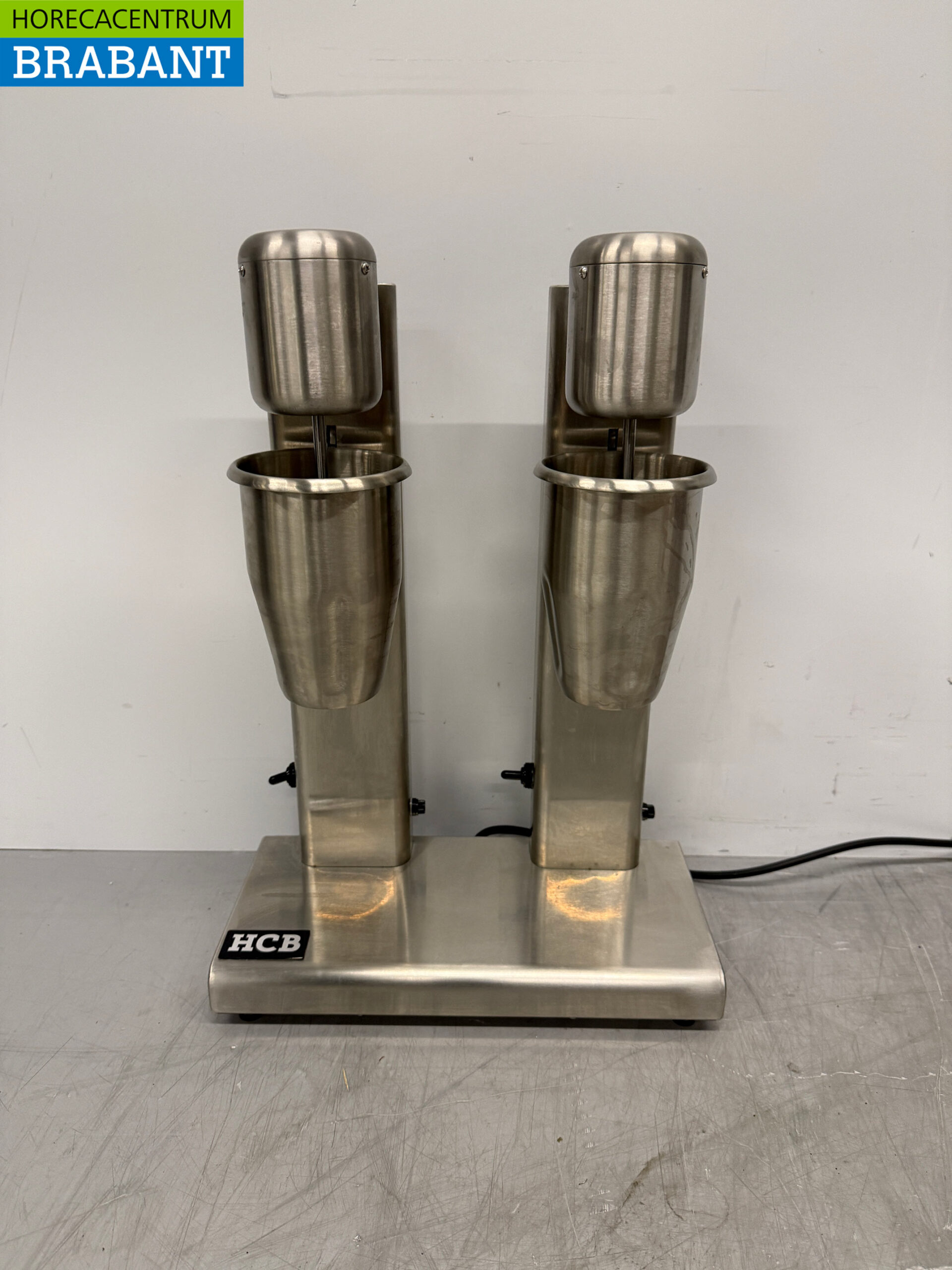Stainless steel Double Milkshaker Milk shaker Milk shake mixer 2 x 750 ml 230V Horeca