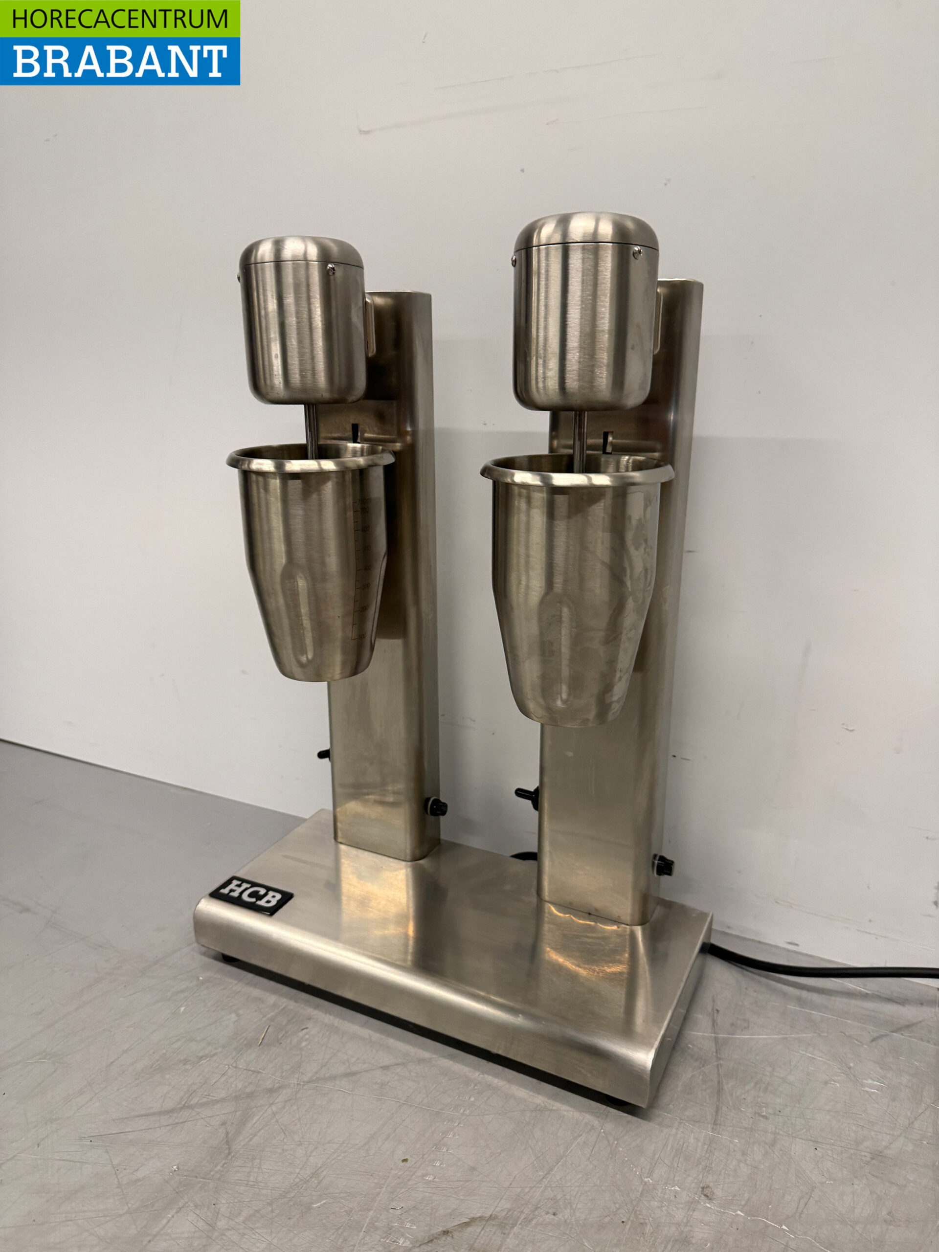 Stainless steel Double Milkshaker Milk shaker Milk shake mixer 2 x 750 ml 230V Horeca - Image 2
