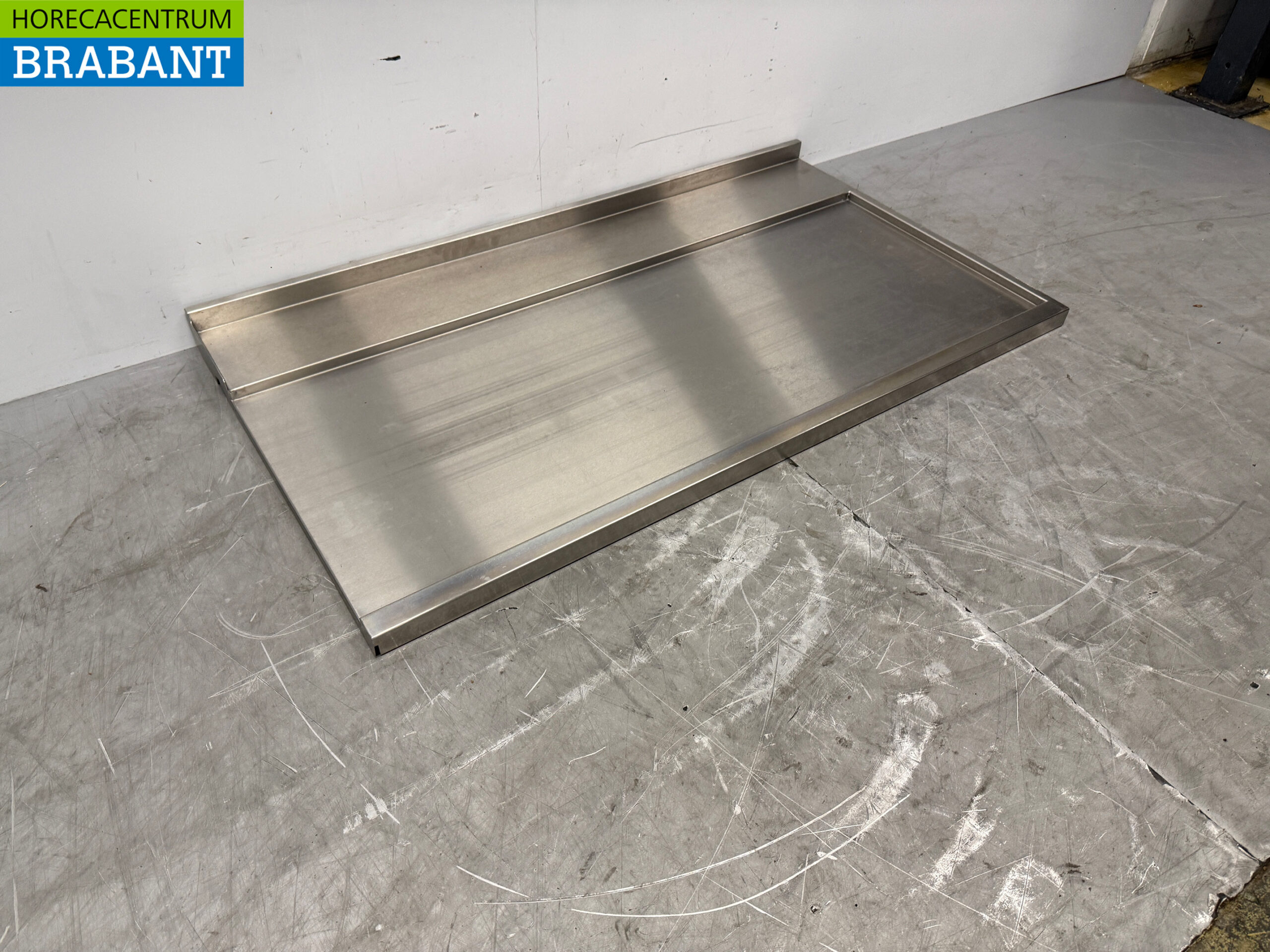 Stainless steel Drain blade serving slide-through dishwasher 134.5 cm Horeca - Image 3