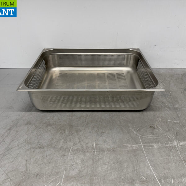 Stainless steel Blanco 2/1 GN - Gastronorm Tray Perforated 150 mm Catering