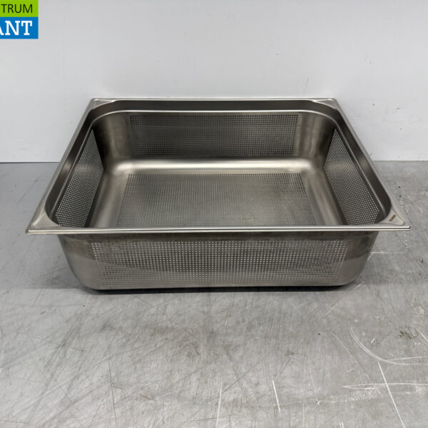 Stainless steel Blanco 2/1 GN - Gastronorm Tray Perforated 200 mm Catering