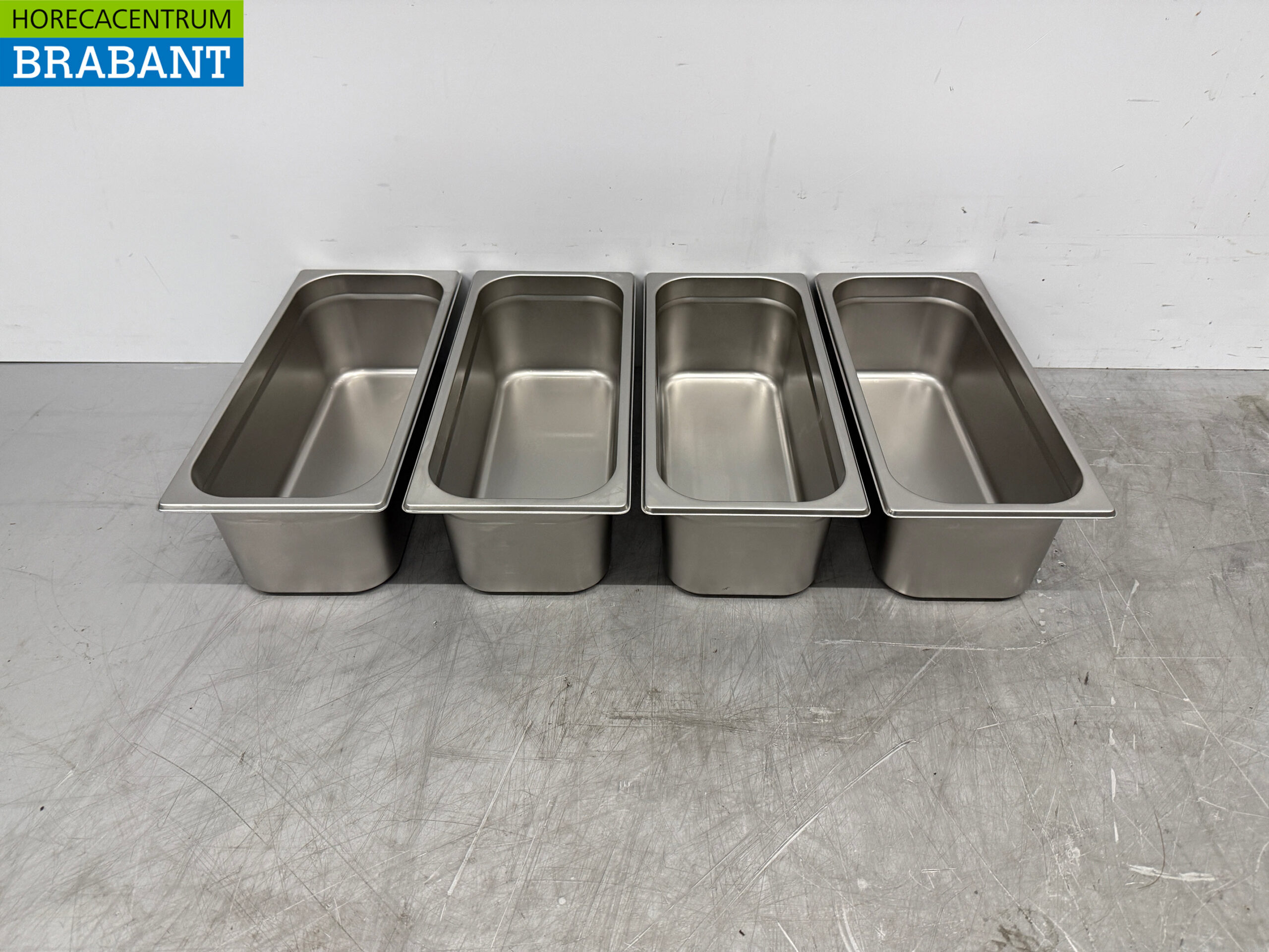 Stainless steel ice buckets 5 liters set of 4 pieces Horeca