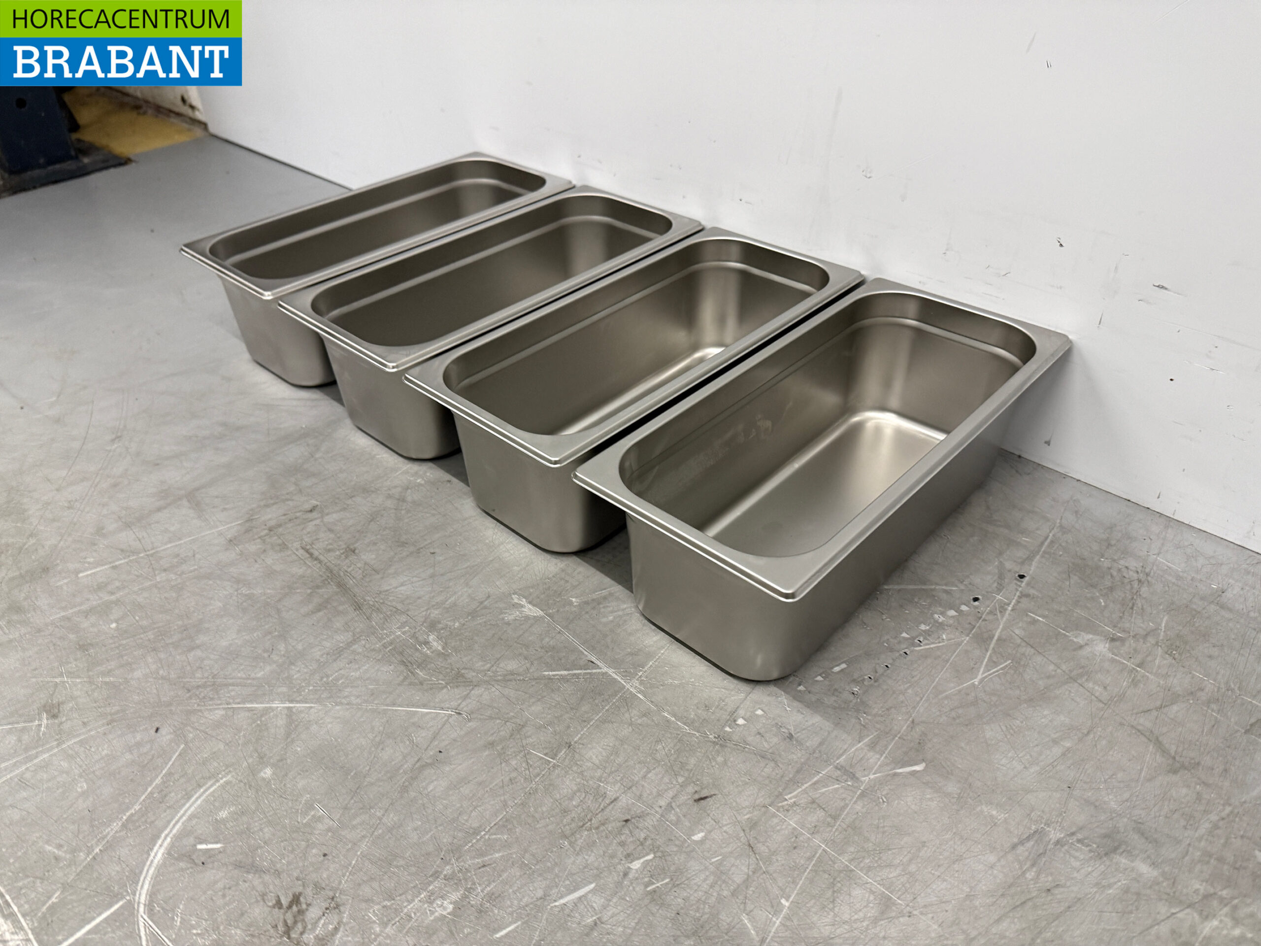 Stainless steel ice buckets 5 liters set of 4 pieces Horeca - Image 2