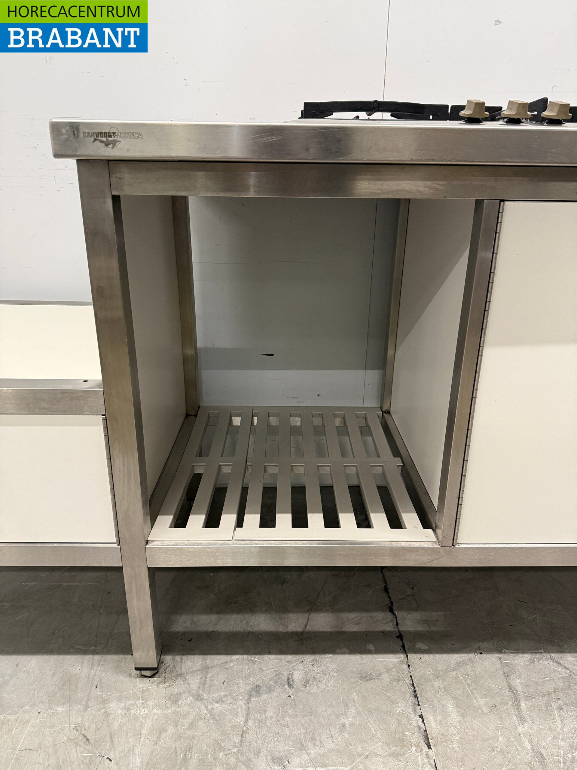 Stainless Steel Work Cabinet with 4 Doors 196.5 x 70 x 89 cm GAS Catering - Image 6
