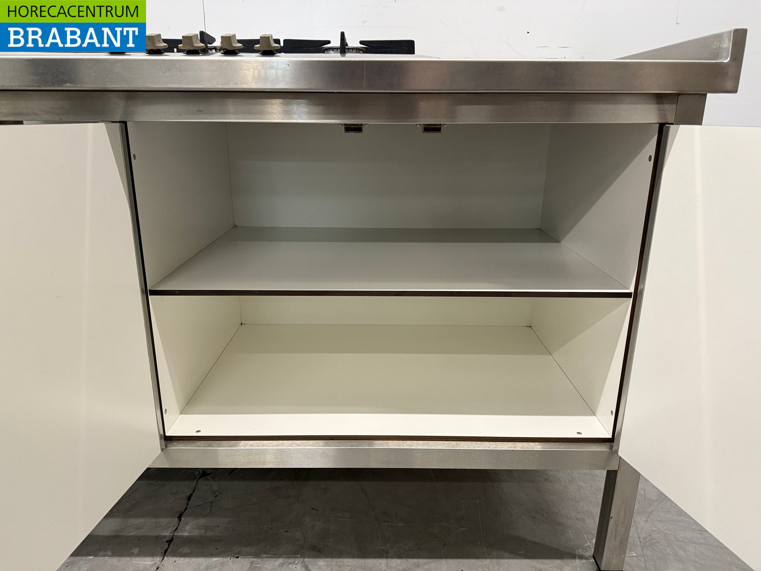 Stainless Steel Work Cabinet with 4 Doors 196.5 x 70 x 89 cm GAS Catering - Image 7