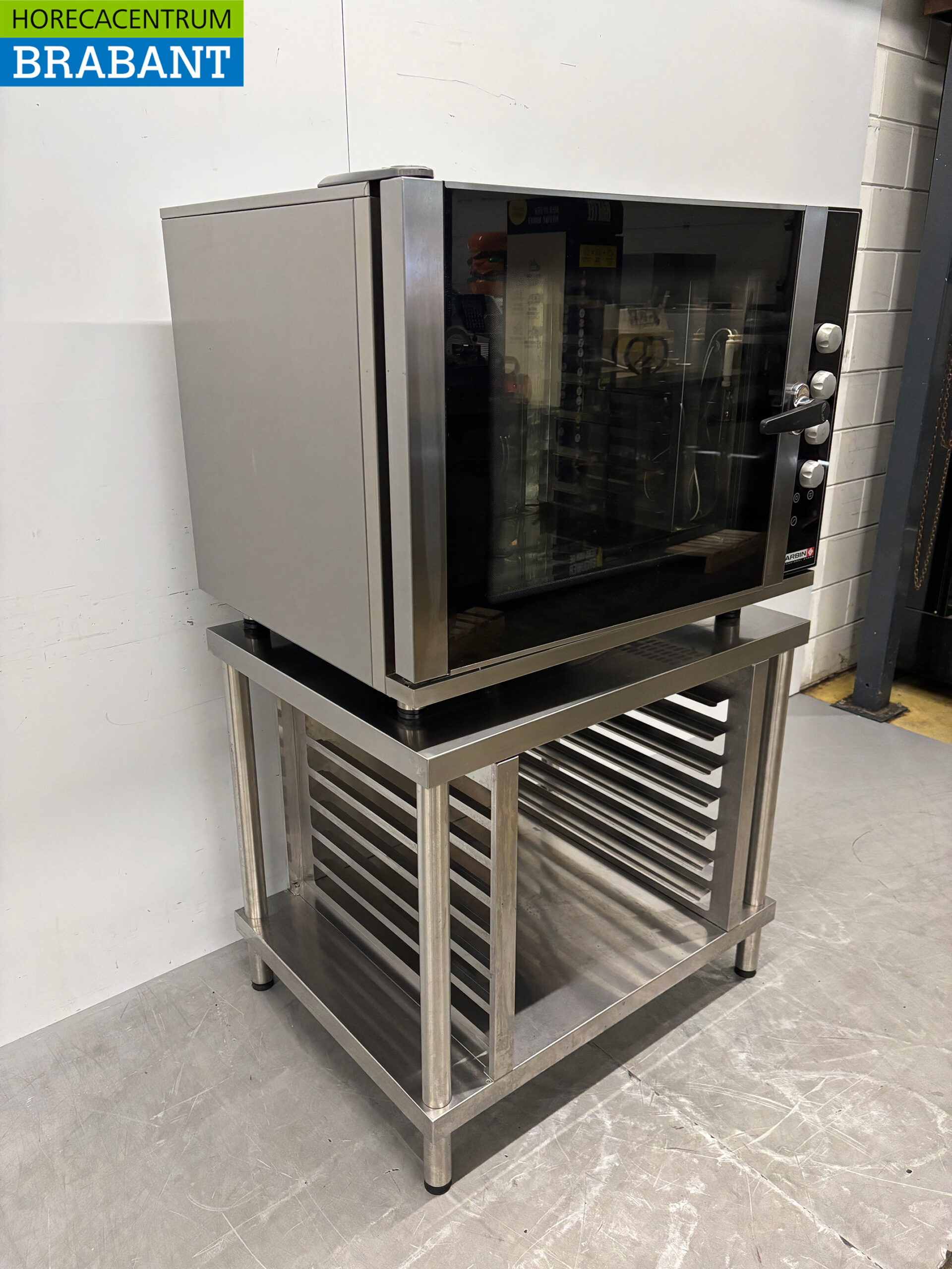 Stainless Steel Garbin Convection Oven with Moisture Injection and Stand, 6 x 1/1 G, 400V, Commercial Use - Image 3