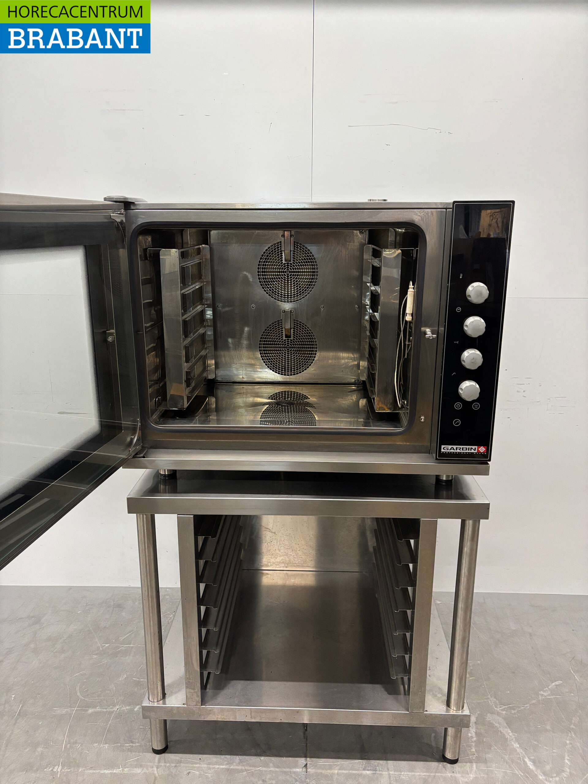 Stainless Steel Garbin Convection Oven with Moisture Injection and Stand, 6 x 1/1 G, 400V, Commercial Use - Image 4