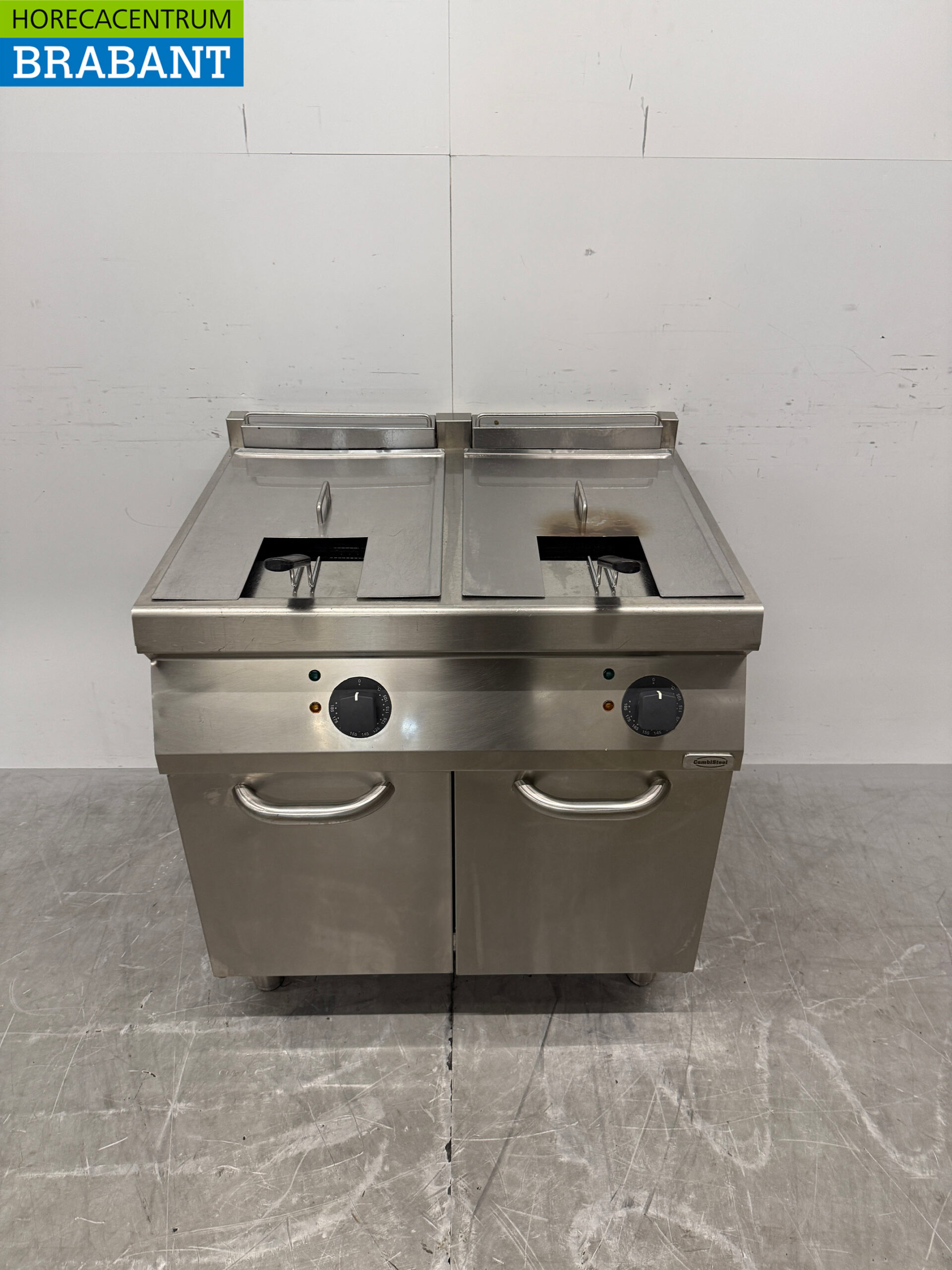 Zanussi Stainless Steel Double Fryer, 2 x 16 liters, 400V, Commercial Use