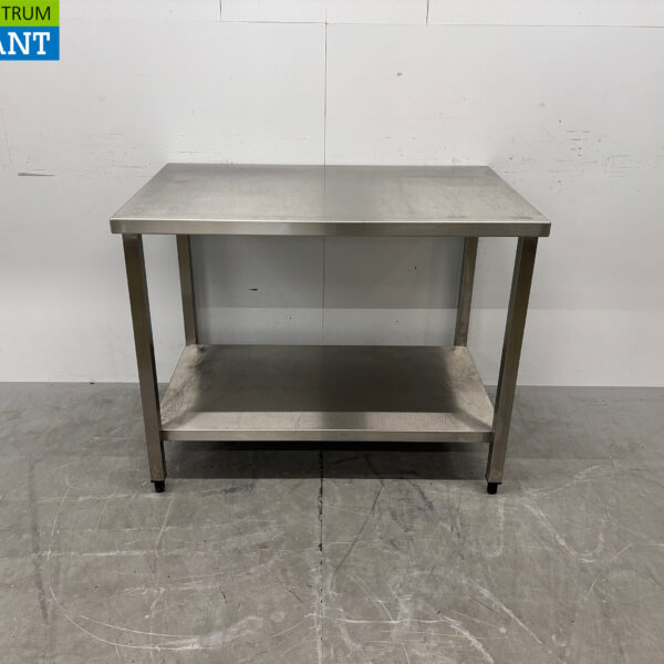 Stainless Steel Work Table with Base, 110 x 70 x 85 cm, Food Service