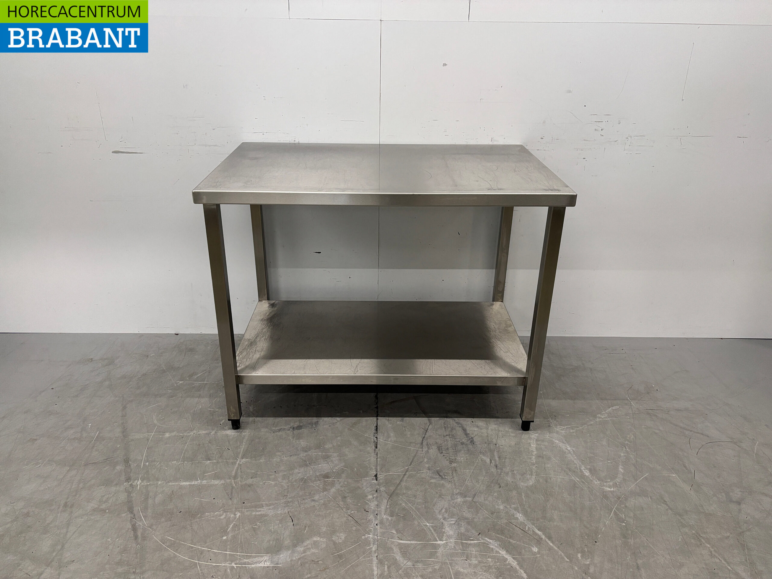 Stainless Steel Work Table with Base, 110 x 70 x 85 cm, Food Service