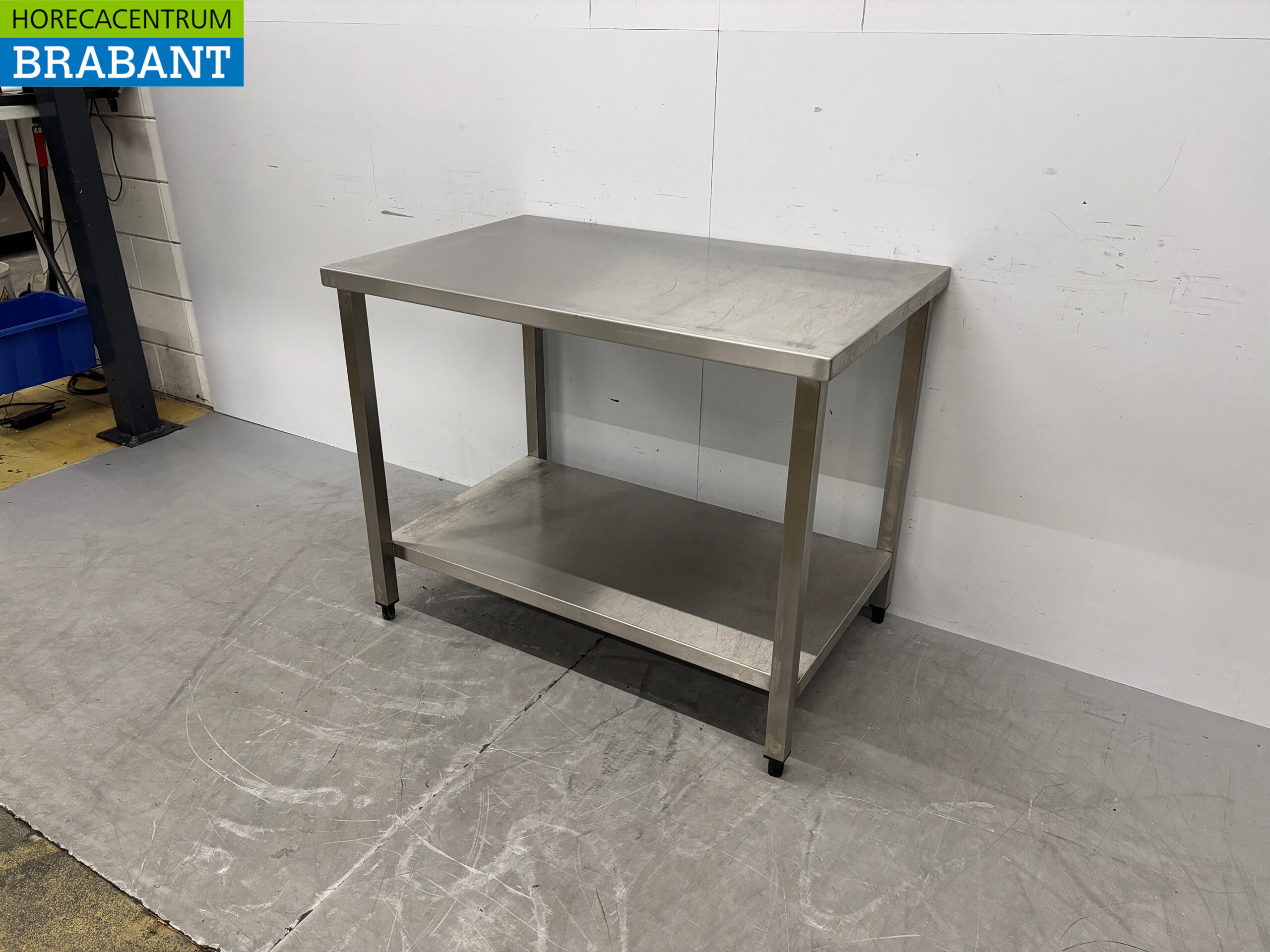 Stainless Steel Work Table with Base, 110 x 70 x 85 cm, Food Service - Image 2