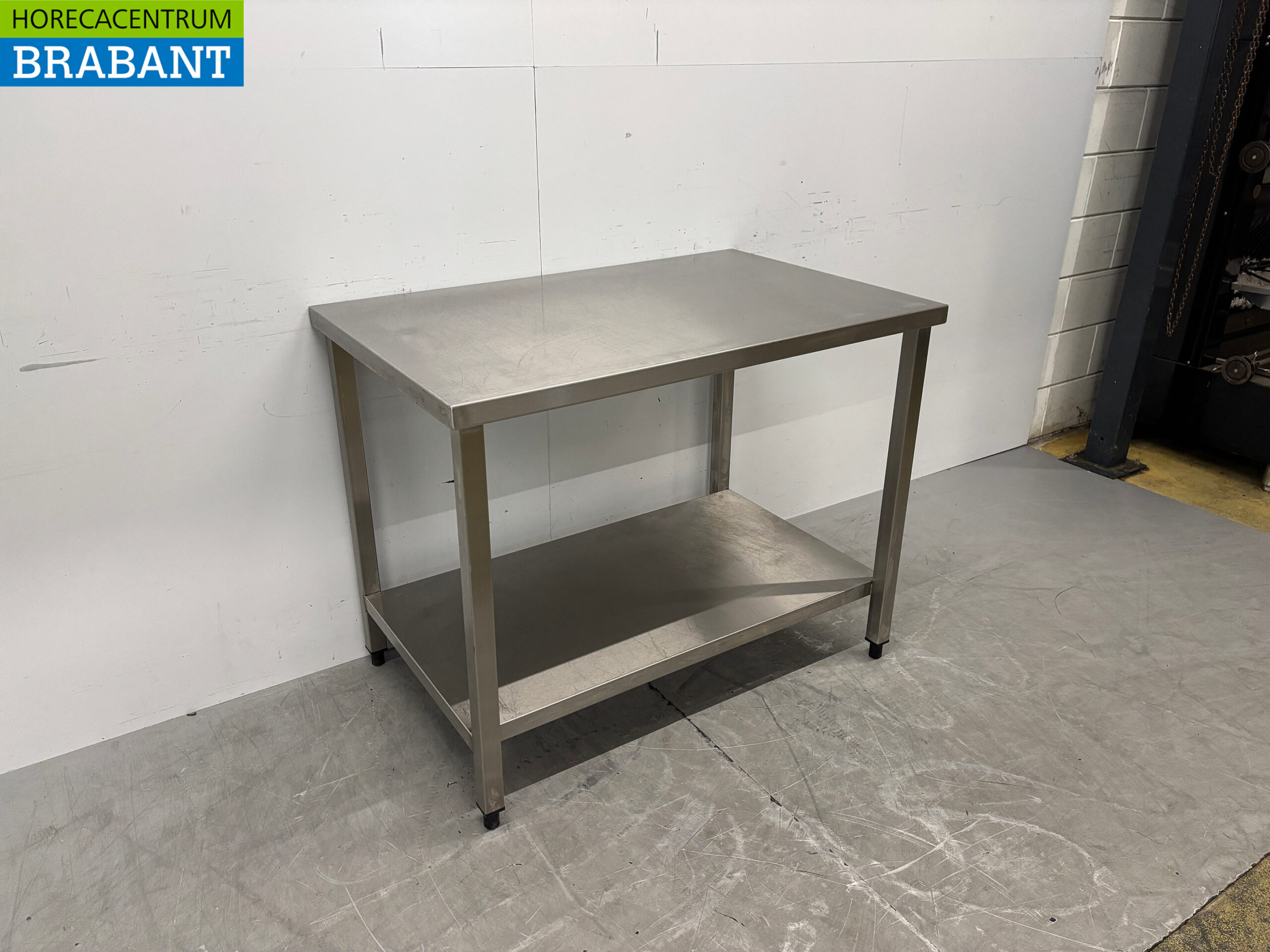 Stainless Steel Work Table with Base, 110 x 70 x 85 cm, Food Service - Image 3