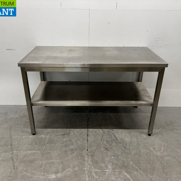 Stainless Steel Work Table with Base, 140 x 70 x 87.5 cm, Food Service