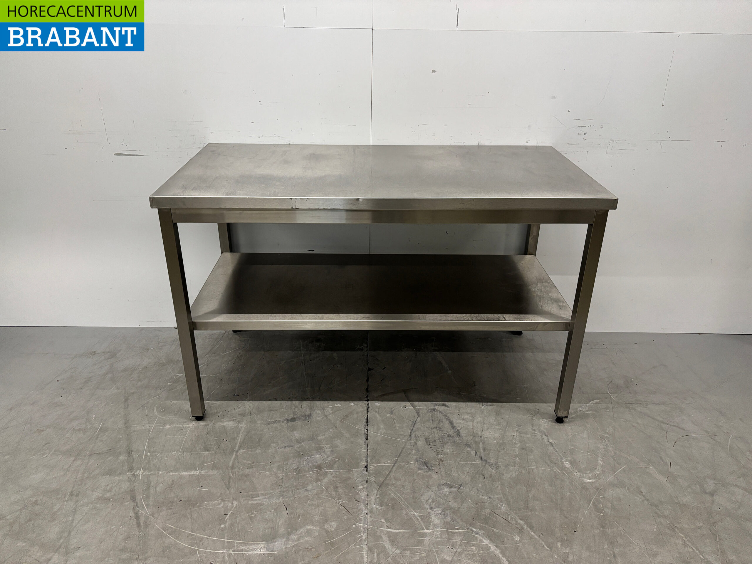 Stainless Steel Work Table with Base, 140 x 70 x 87.5 cm, Food Service