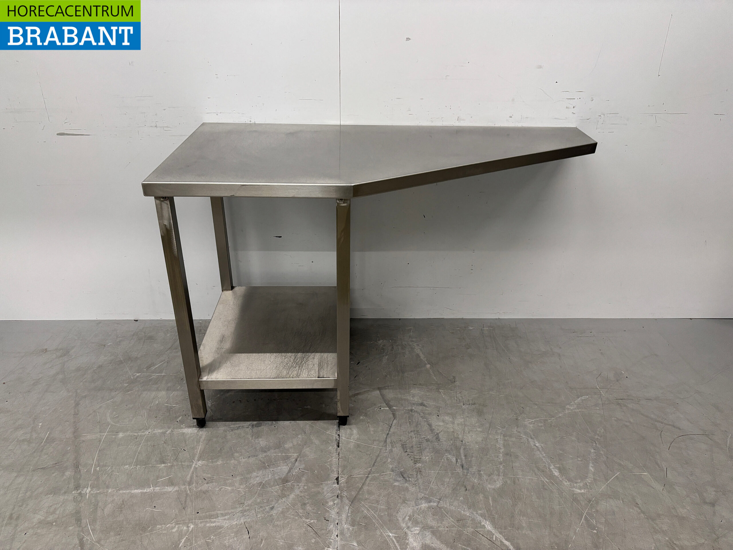 Stainless Steel Work Table with Storage, 139 x 70 x 86.5 cm, Food Service