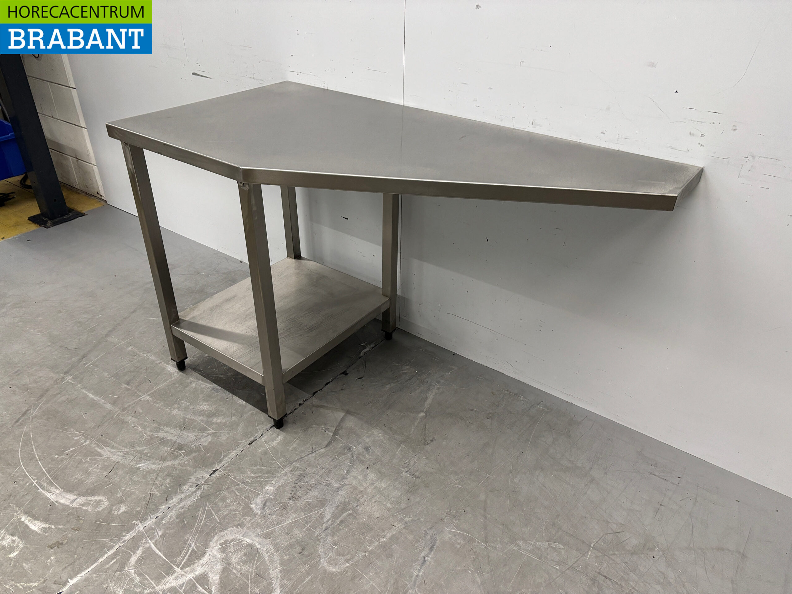 Stainless Steel Work Table with Storage, 139 x 70 x 86.5 cm, Food Service - Image 2