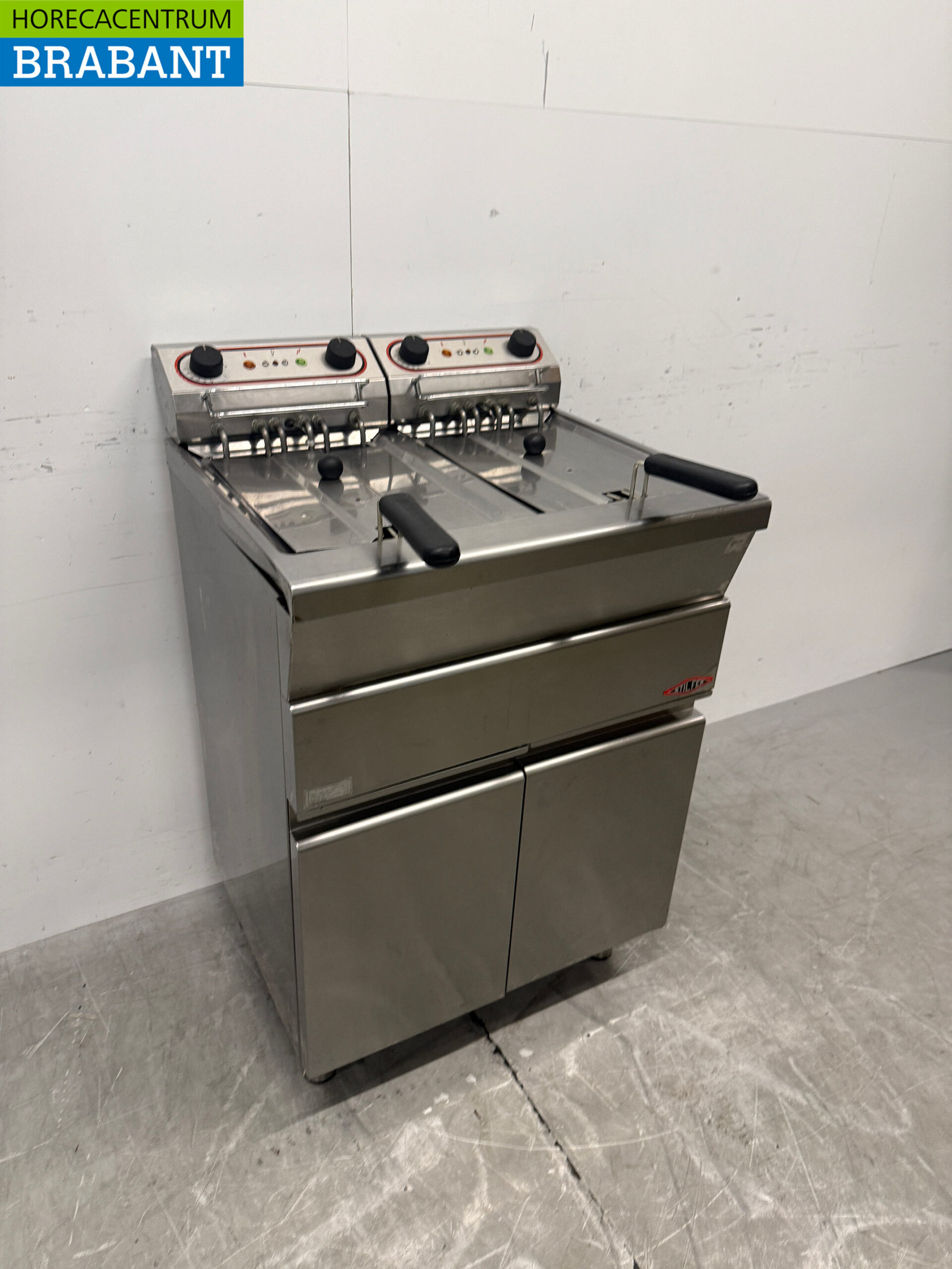 Stainless Steel Stilfer Double Deep Fryer, 2 x 12 liters, 2 x 400V, Commercial Use - Image 3