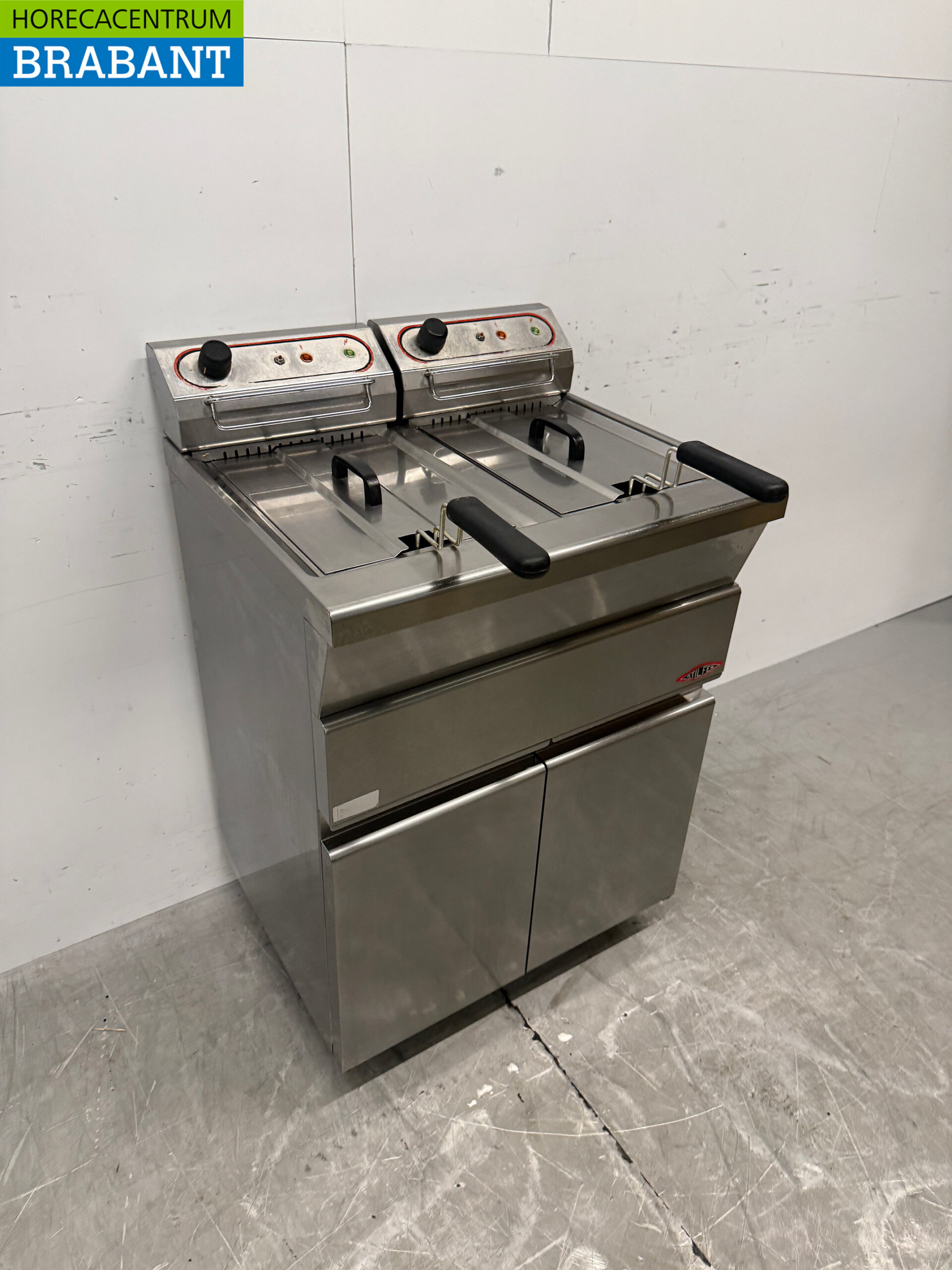 Stainless steel Stilfer Double Fryer 2 x 9 liters 2 x 230V Horeca - Image 3