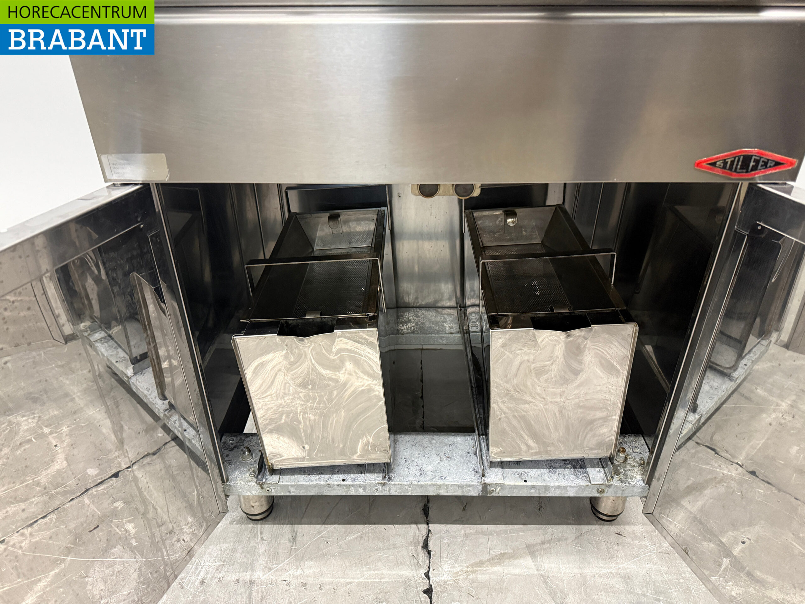 Stainless steel Stilfer Double Fryer 2 x 9 liters 2 x 230V Horeca - Image 5