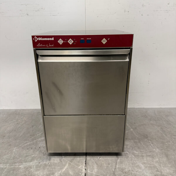 Stainless Steel Diamond Glass Washer with Drain Pump, 230V, for the Food Service Industry