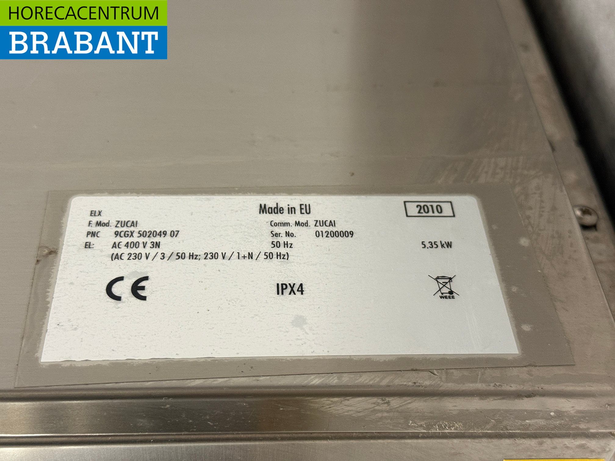 Stainless steel Zanussi Zucai Dishwasher 400V Catering - Image 6