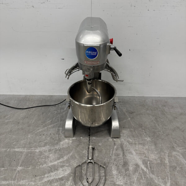 Planetary Mixer, Stainless Steel Bowl, 20 Liters, 230V, Bakery and Food Service