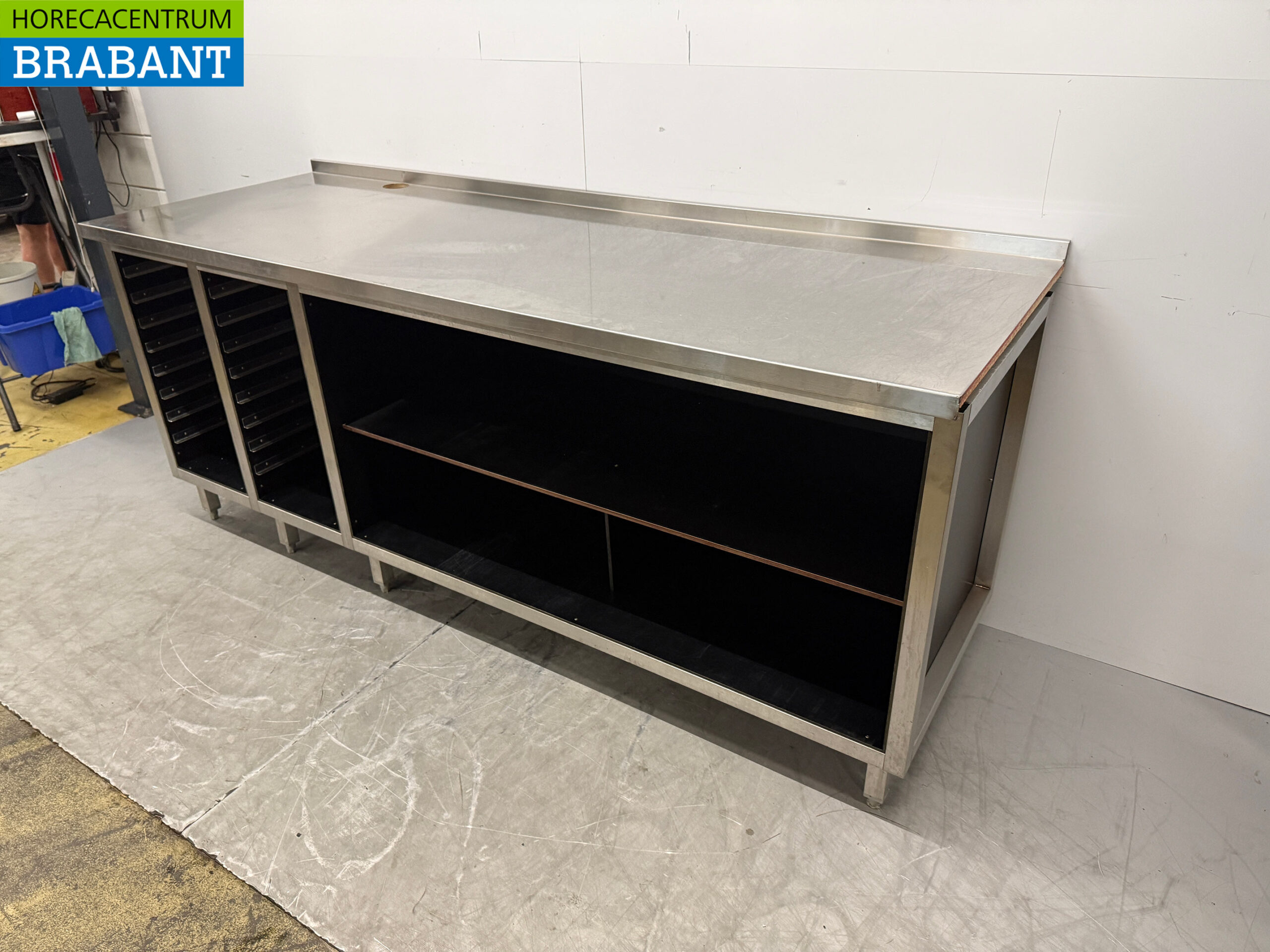 Stainless Steel Work Table with Shelf for 1/1 GN, 230 x 80 x 95.5 cm, Food Service - Image 3
