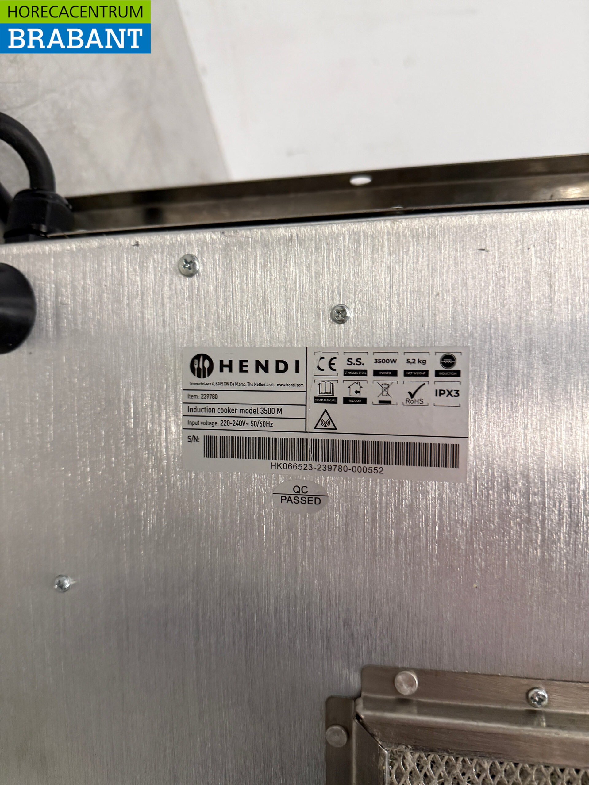 Stainless Steel Hendi Induction Cooktop, 3.5 kW, 230V, Commercial Use - Image 5