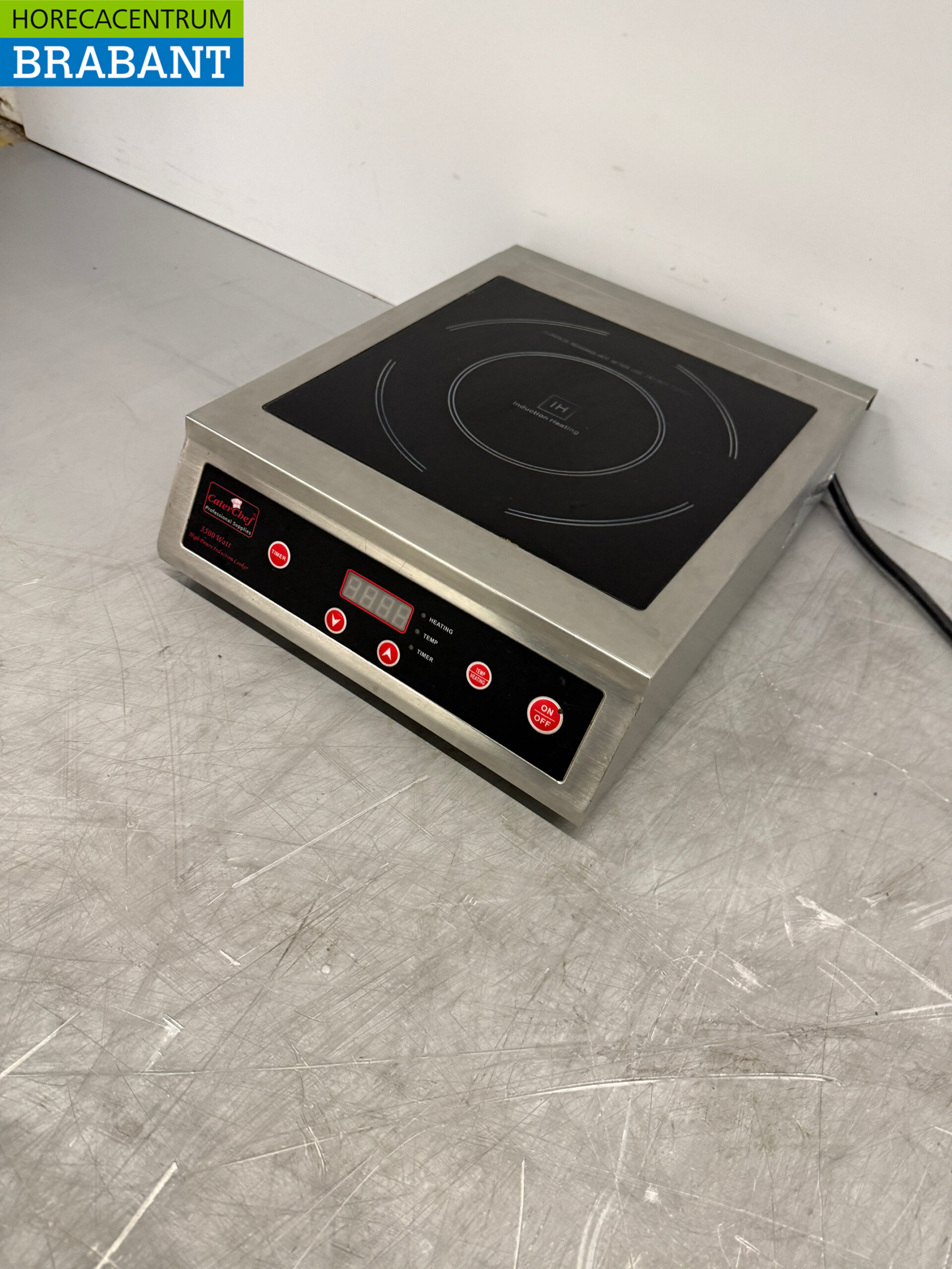 Stainless Steel Hendi Induction Cooktop, 3.5 kW, 230V, Commercial Use - Image 2