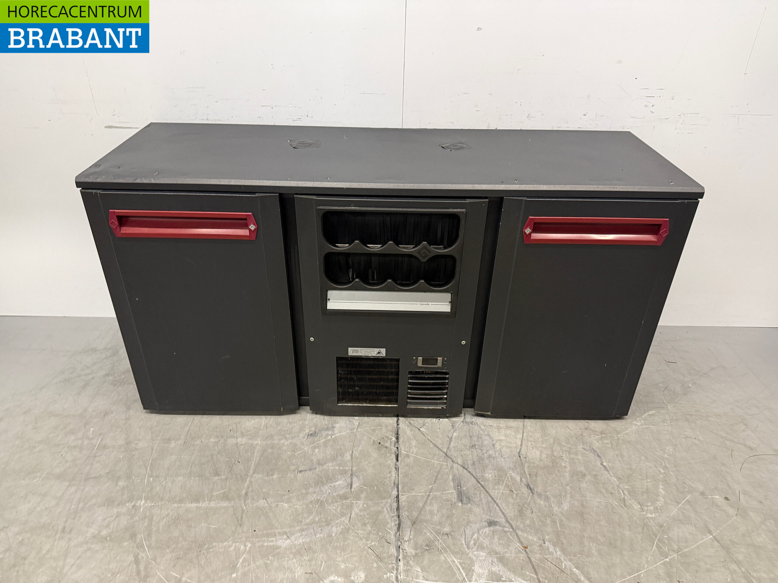 Gamko Beverage Cooler with Bottle Rack, 2 Doors, 167 cm, 230V, Food Service