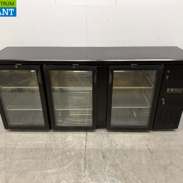 Maxxfrost Bar Refrigerator 3 Glass Folding Doors 200 cm 230V Catering