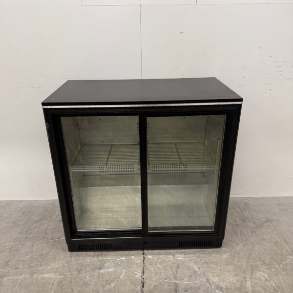 Bar Cooler with 2 Glass Sliding Doors, 90 cm, 230V, for the Food Service Industry
