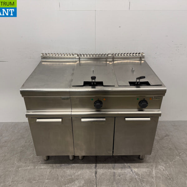 Stainless steel Electrolux Double Fryer 2 x 15 liters 400V Catering