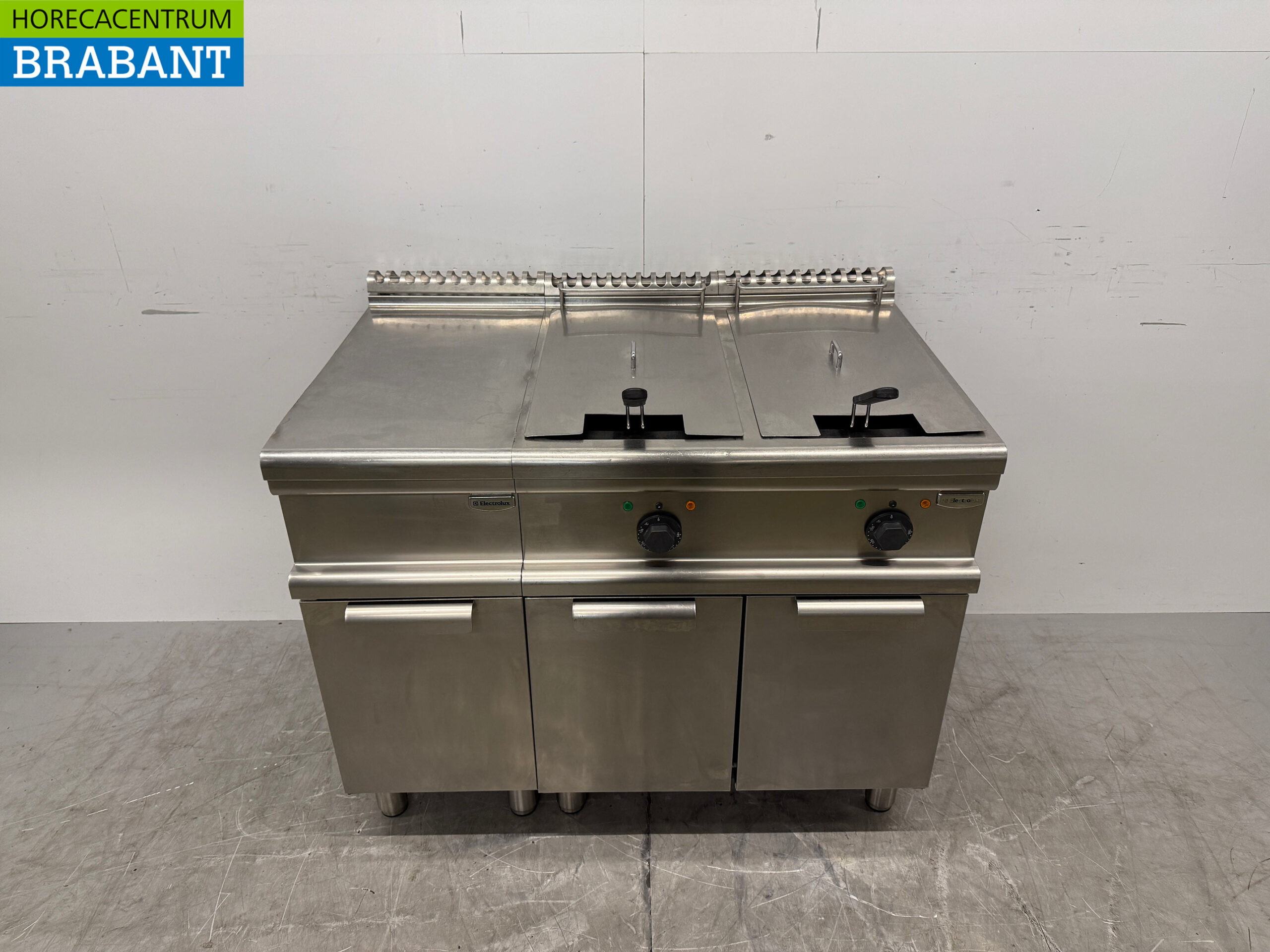 Stainless steel Electrolux Double Fryer 2 x 15 liters 400V Catering