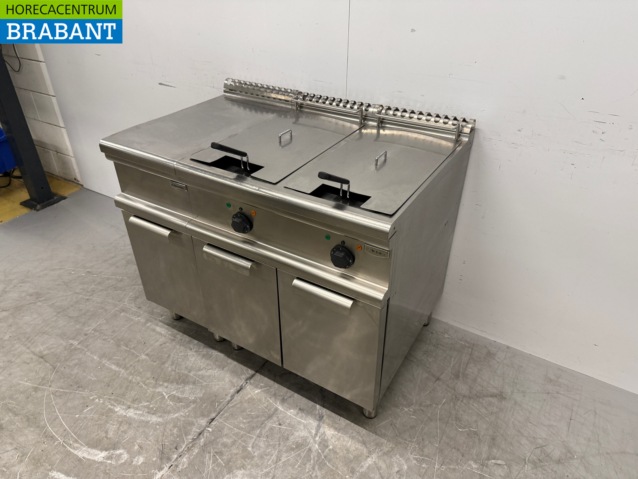 Stainless steel Electrolux Double Fryer 2 x 15 liters 400V Catering - Image 2